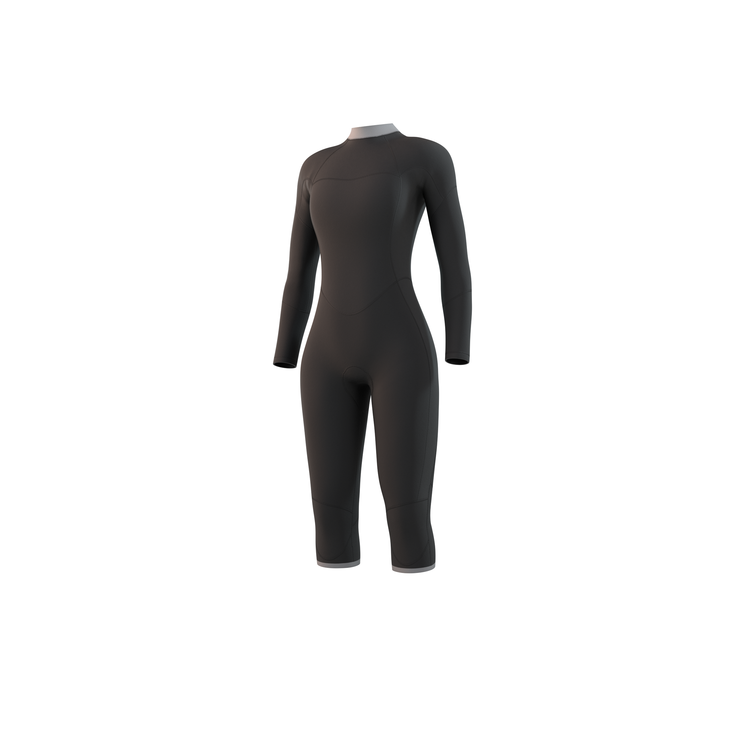 Mystic - Brand Longarm Shortleg 3/2mm Bzip Flatlock Women - Night Blue