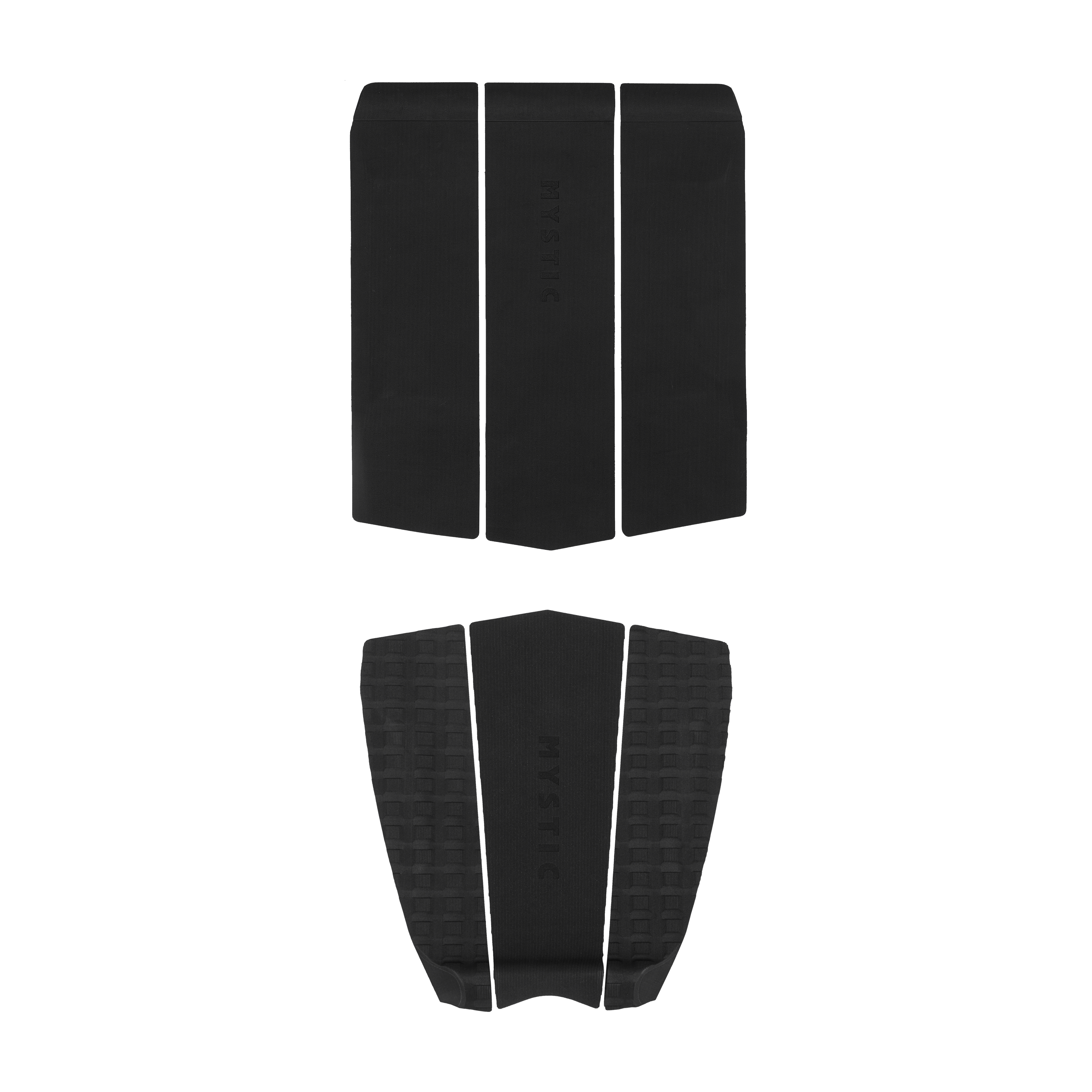 Mystic - 3 Piece Tail + Front Traction Pad - Black