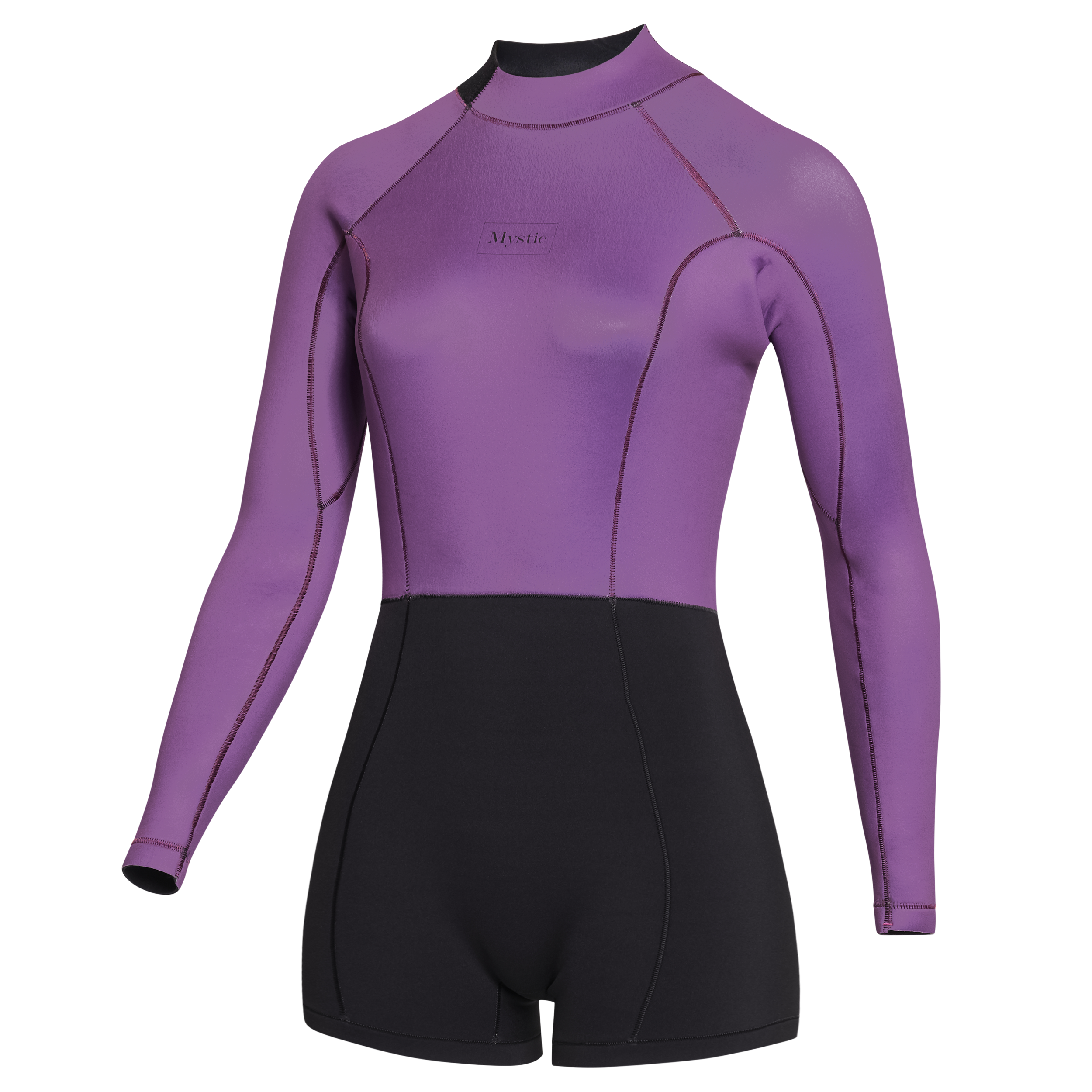 Mystic - Lunar Longarm Shorty 2/2mm Bzip Women - Sunset Purple