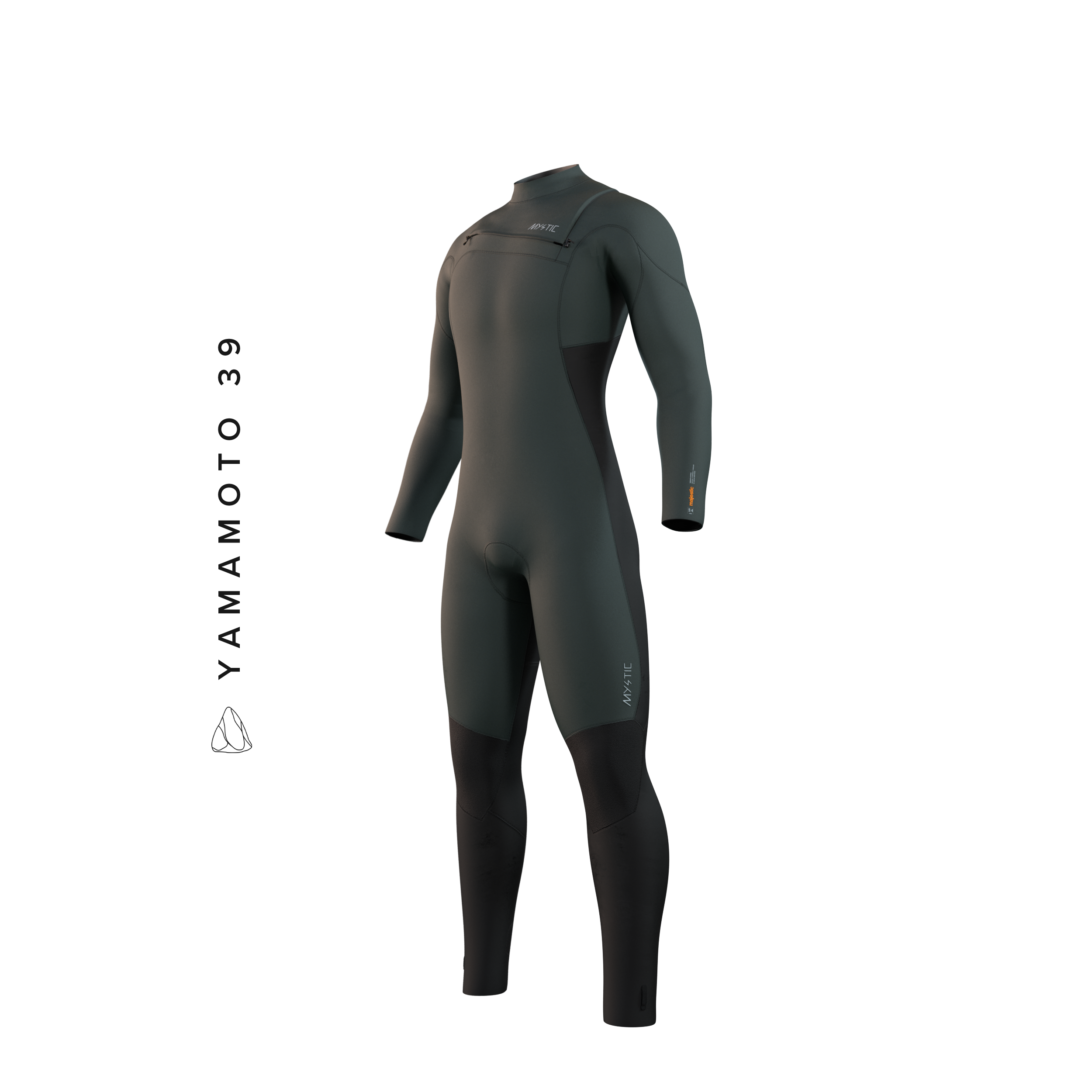 Mystic - Majestic Fullsuit 3/2mm Fzip - Cypress Green