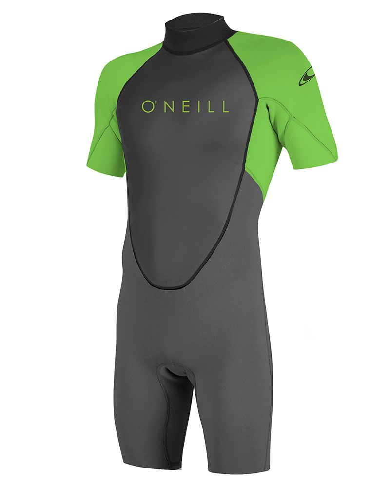 O’Neill Youth Reactor II 2mm Back Zip S/S Spring graphite / dayglo