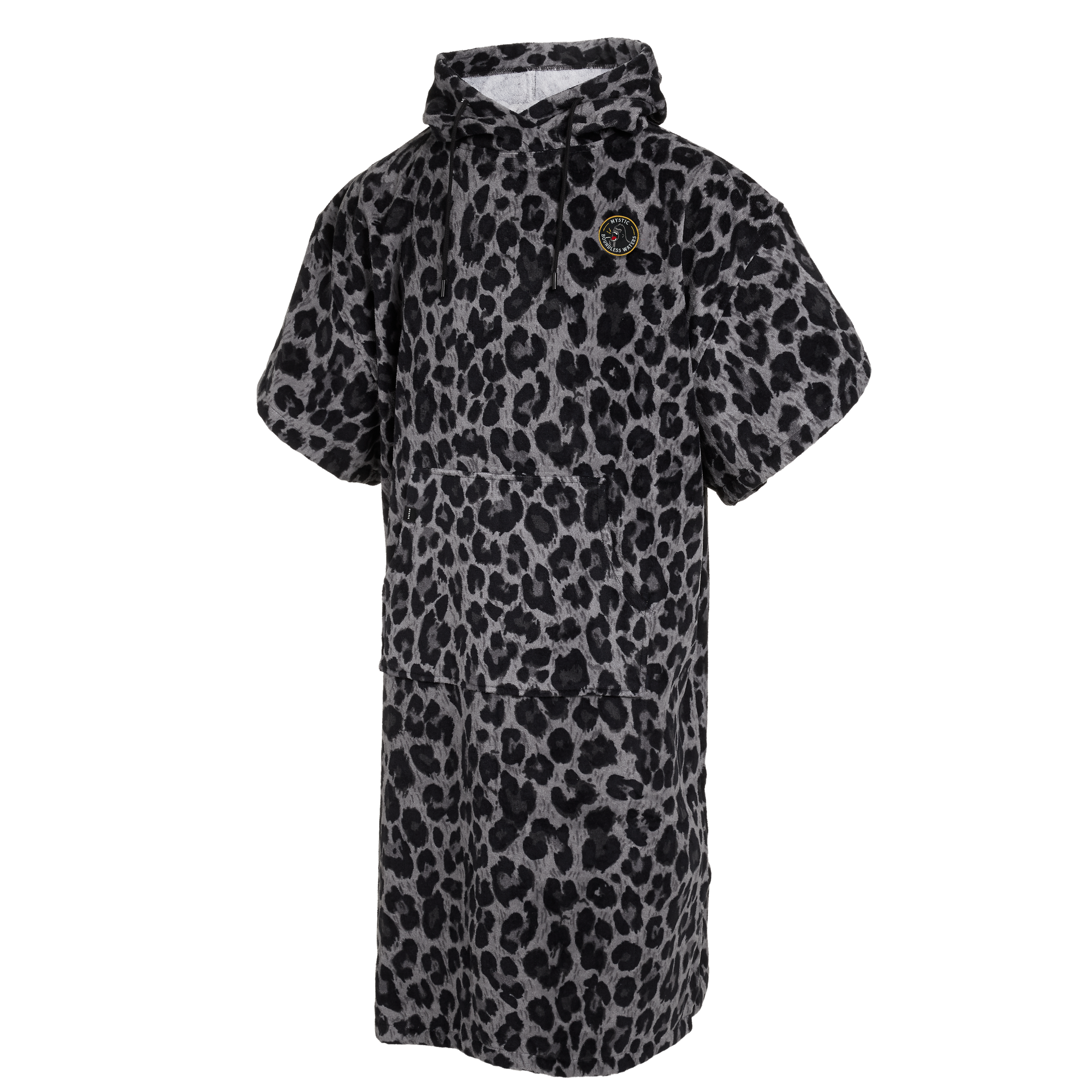 Mystic - Velours Poncho AOP - Sort
