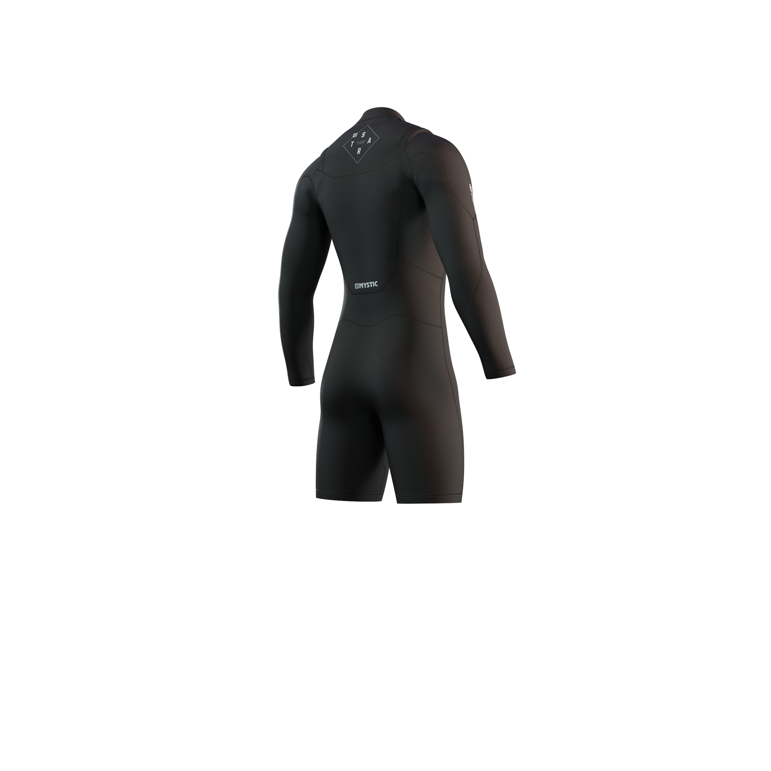 Mystic - Star Longarm Shorty 3/2mm Double Fzip - Black