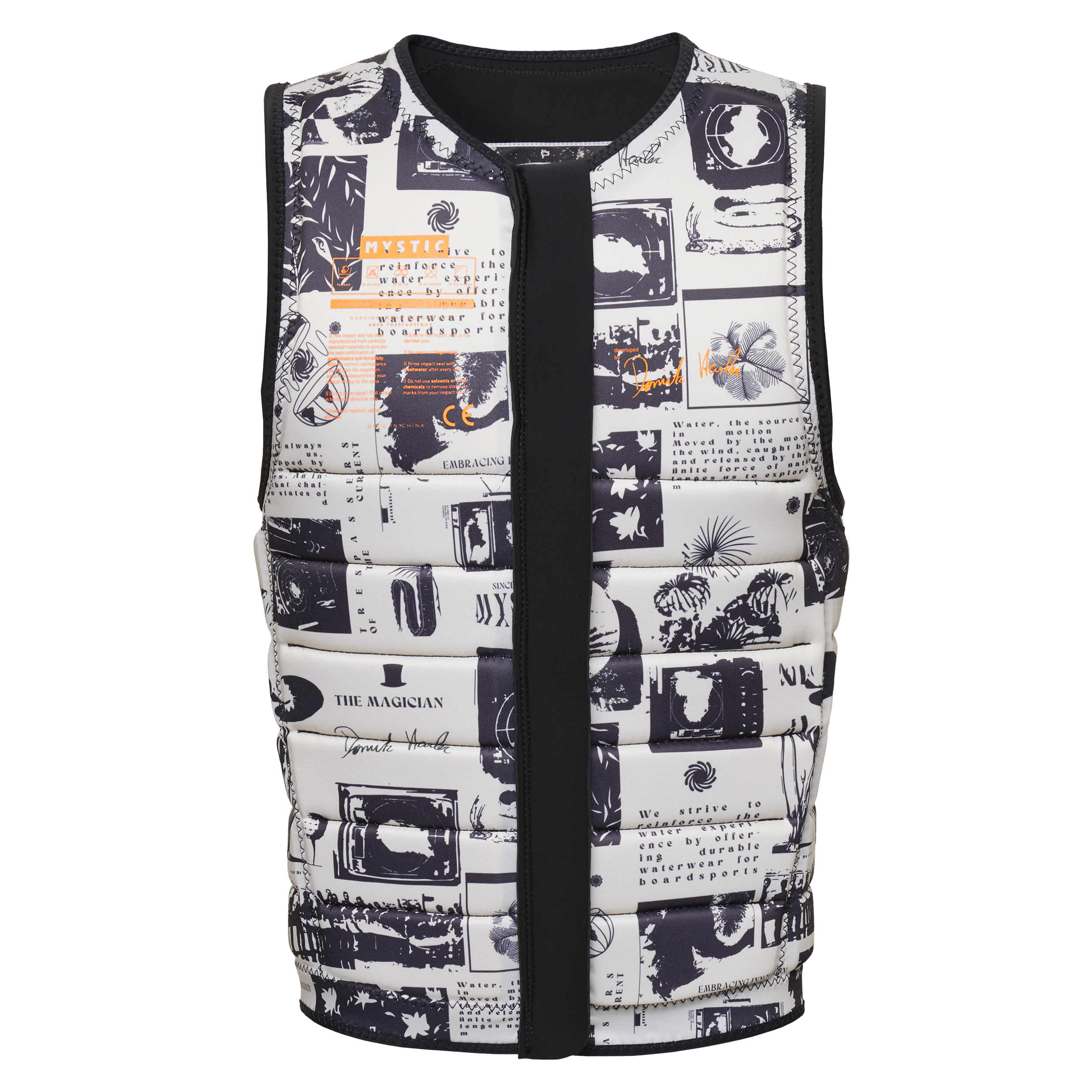 Mystic - The Dom Impact Vest Fzip Wake - Black