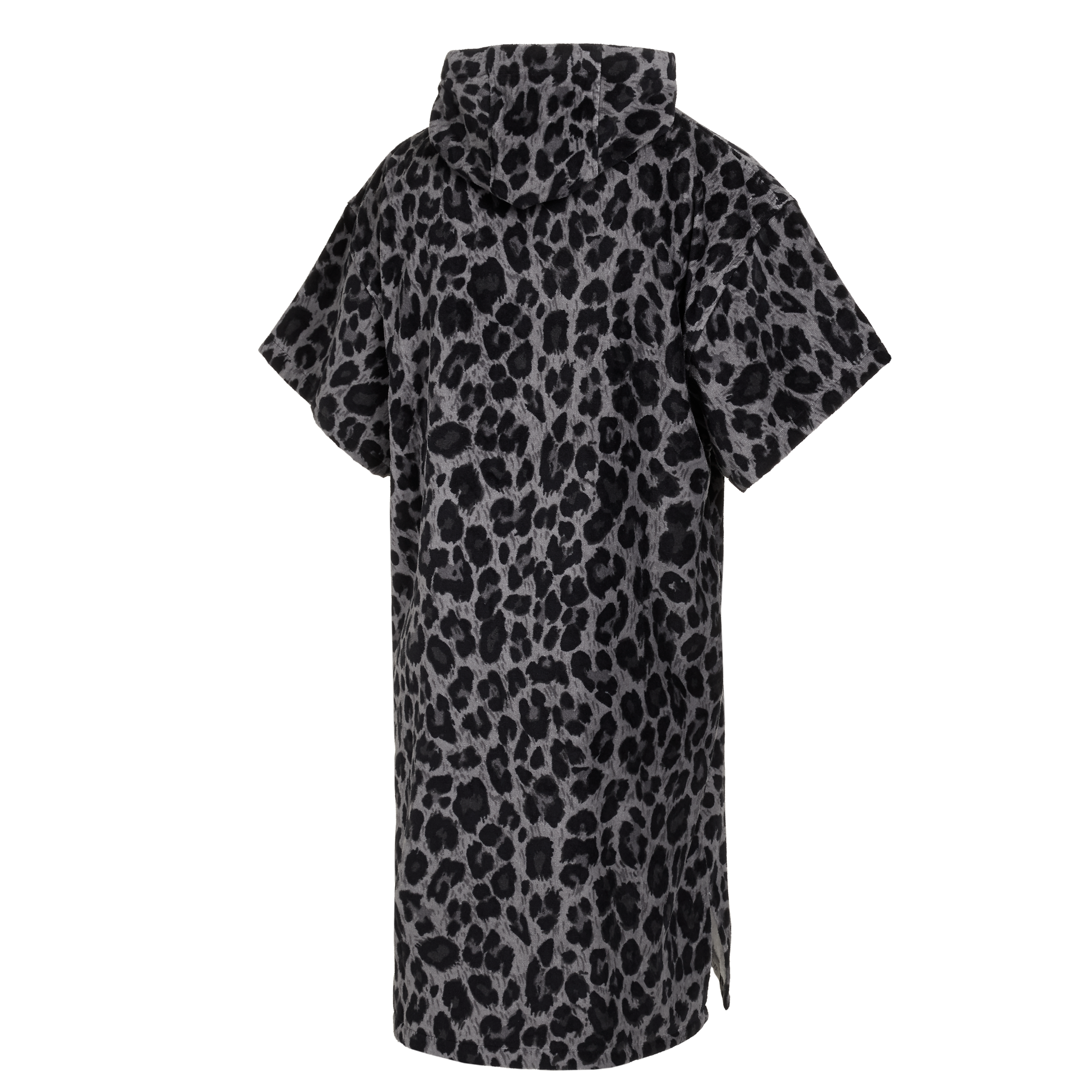 Mystic - Velours Poncho AOP - Sort