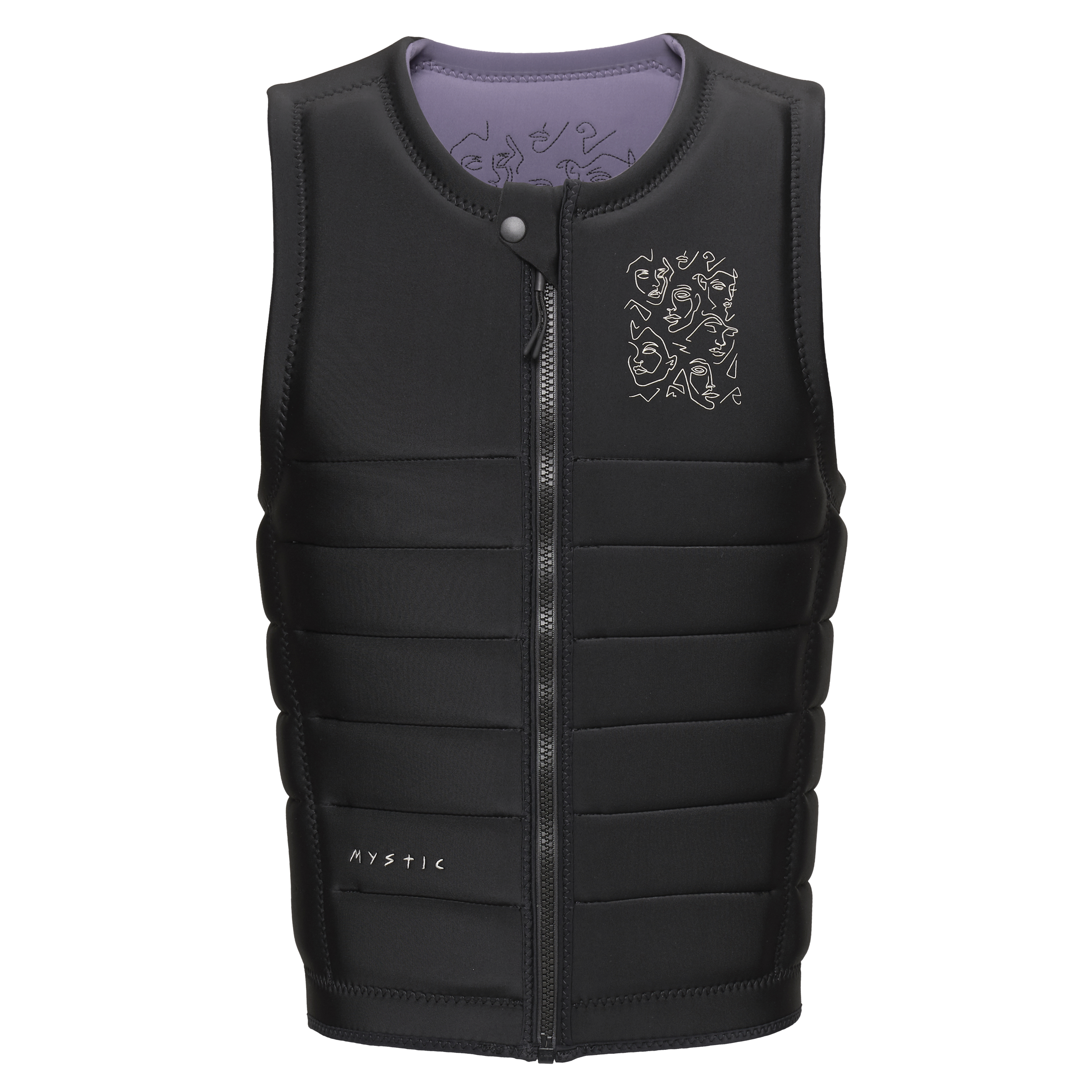 Mystic - Mayhem Impact Vest Fzip Wake - Black