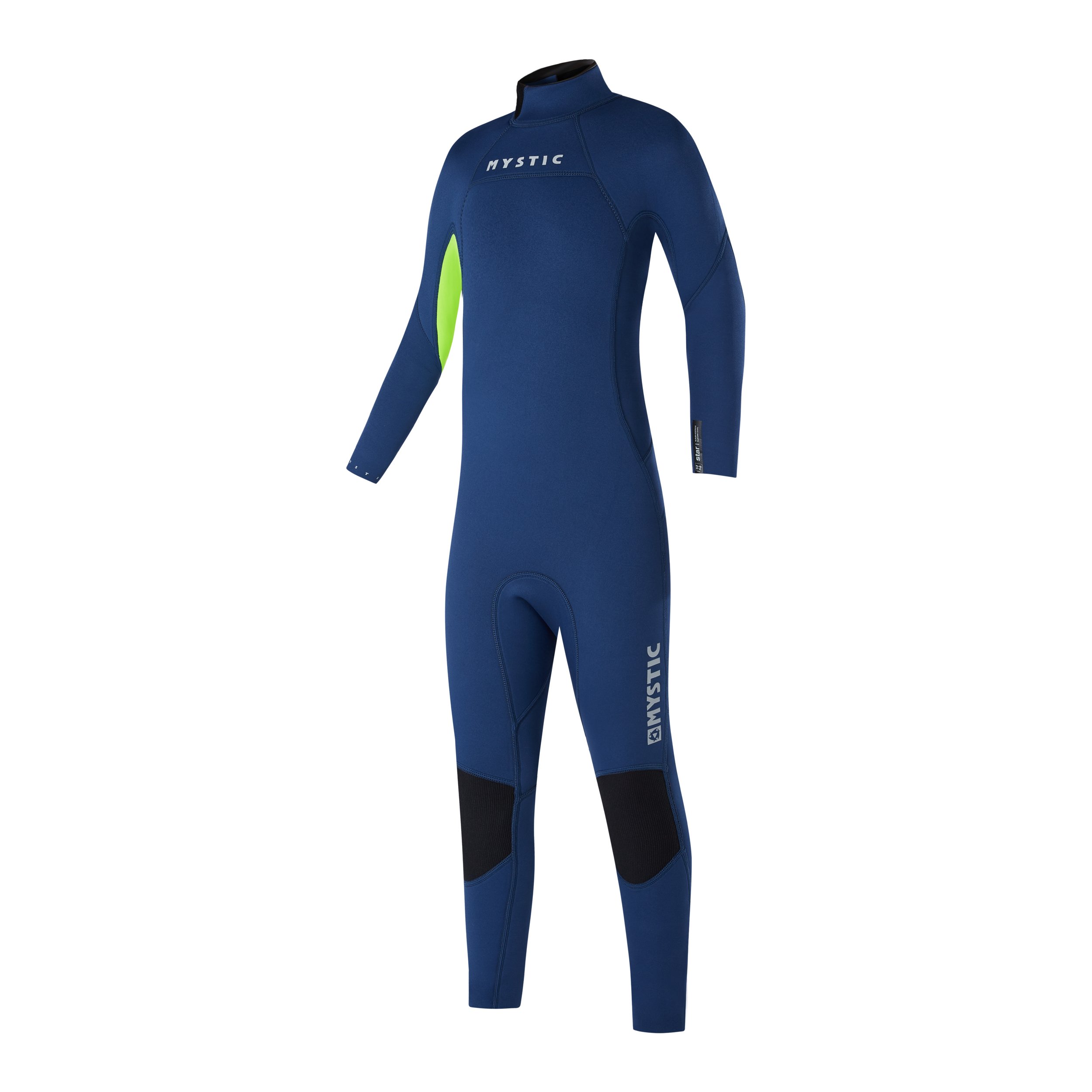 Mystic - Star Fullsuit 3/2mm Bzip Flatlock Junior - Night Blue
