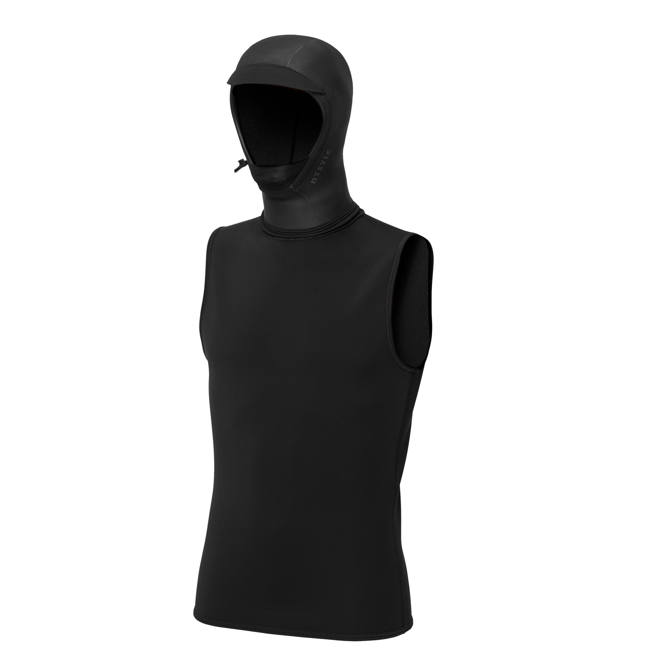 Mystic - Neoprene Top with hood 3/2mm - Black