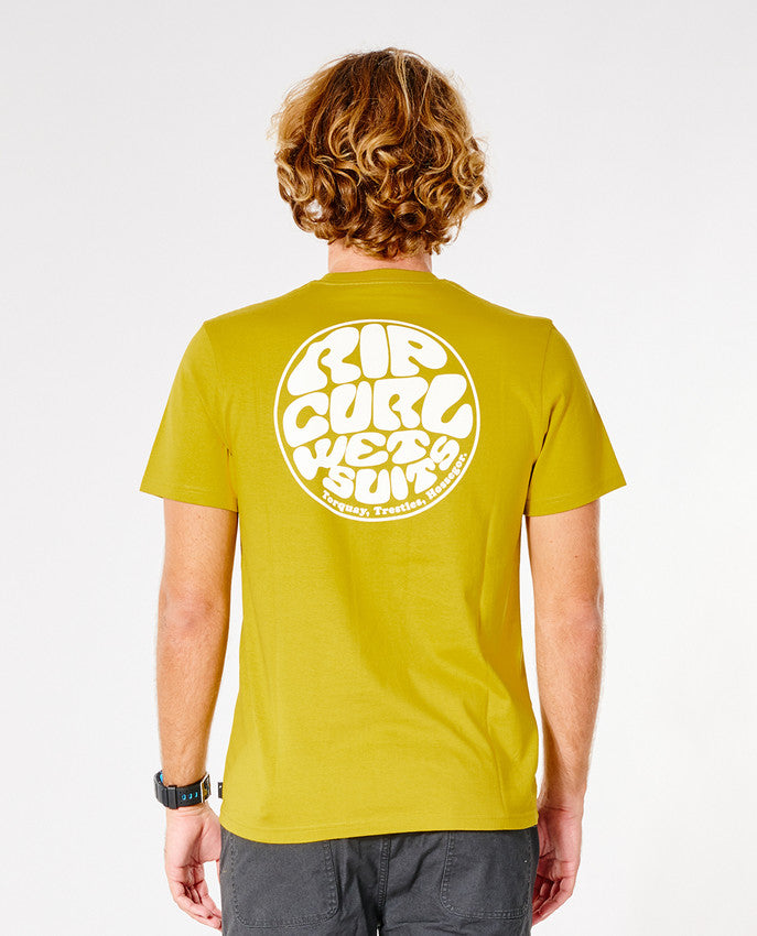 Rip Curl - wetsuit icon tee - vintage yellow