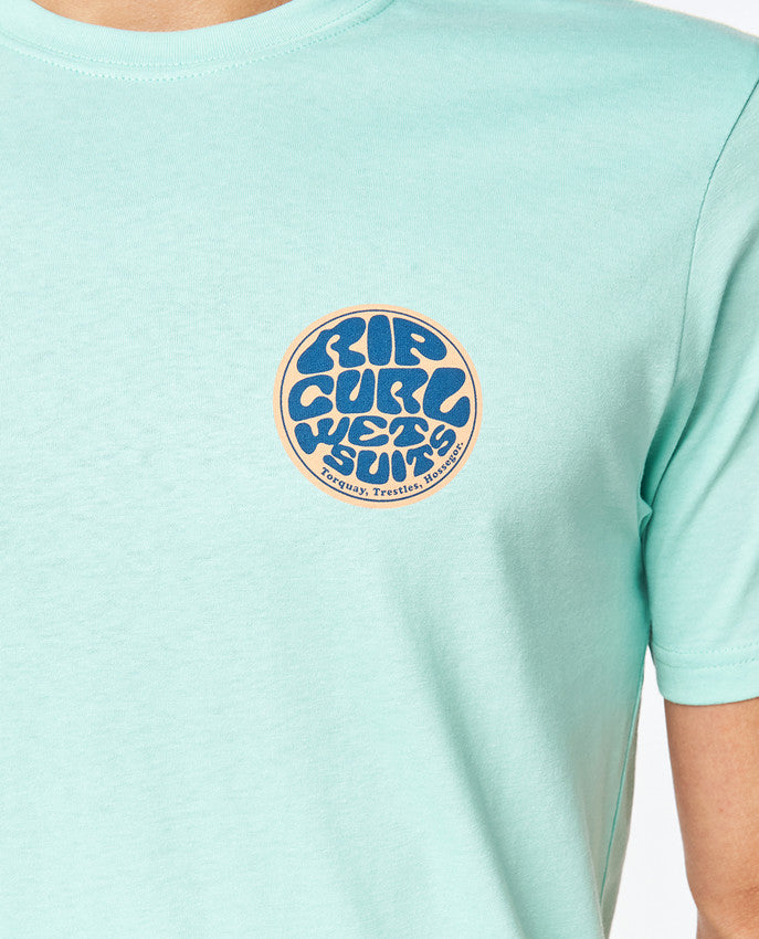Rip Curl - arty tee - washed aqua
