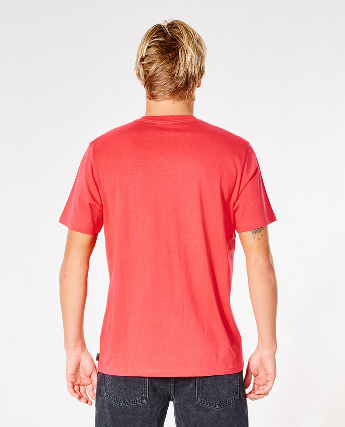 Rip Curl - corp icon tee - retro red