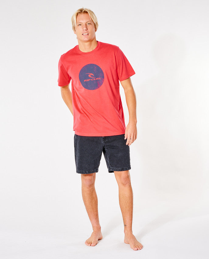 Rip Curl - corp icon tee - retro red