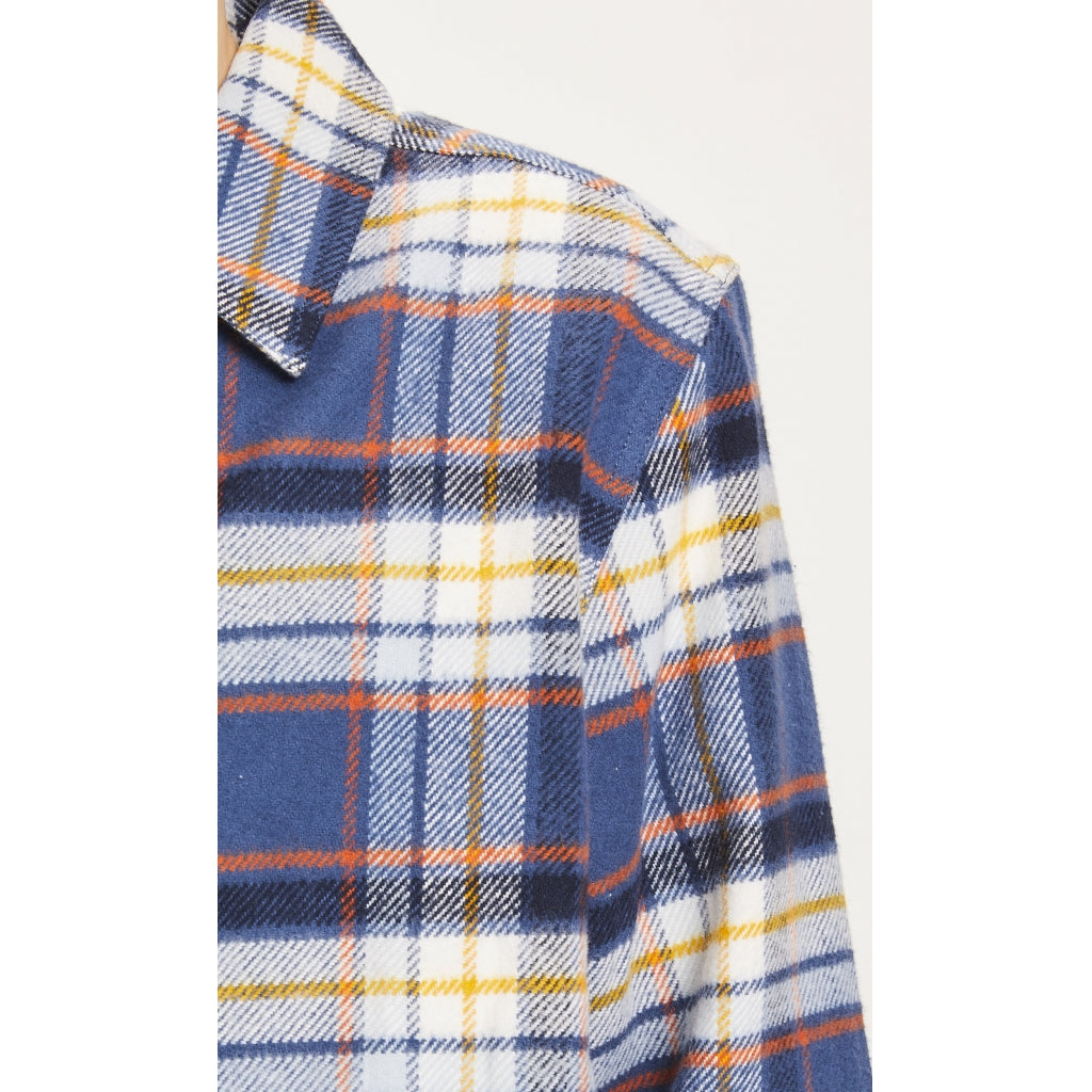 KnowledgeCotton Apparel PINE big checked heavy flannel overshirt