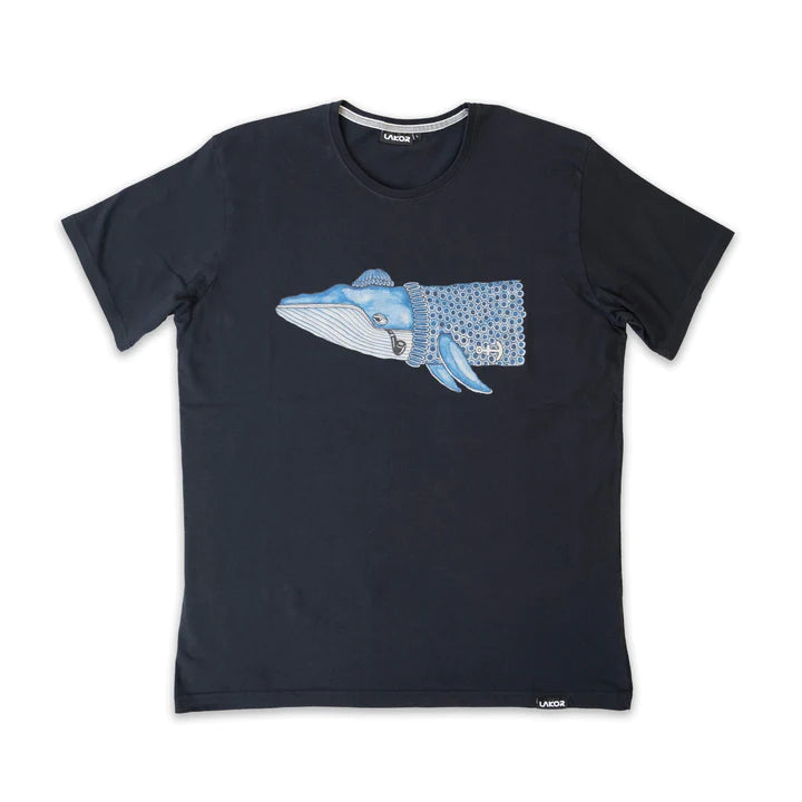 Lakor - Blue Whale - Black T-shirt