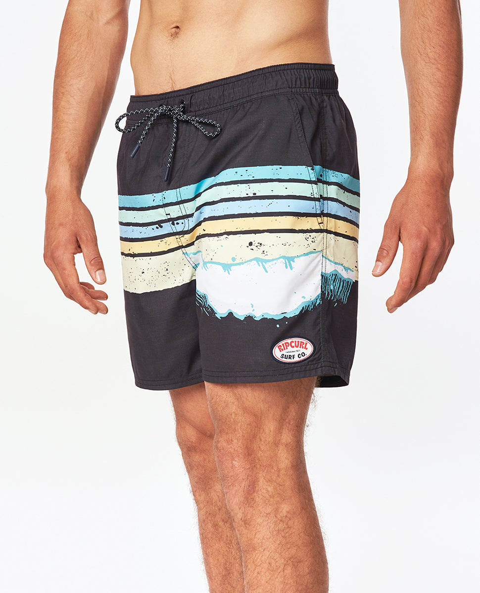 Rip Curl - framed volley - washed black