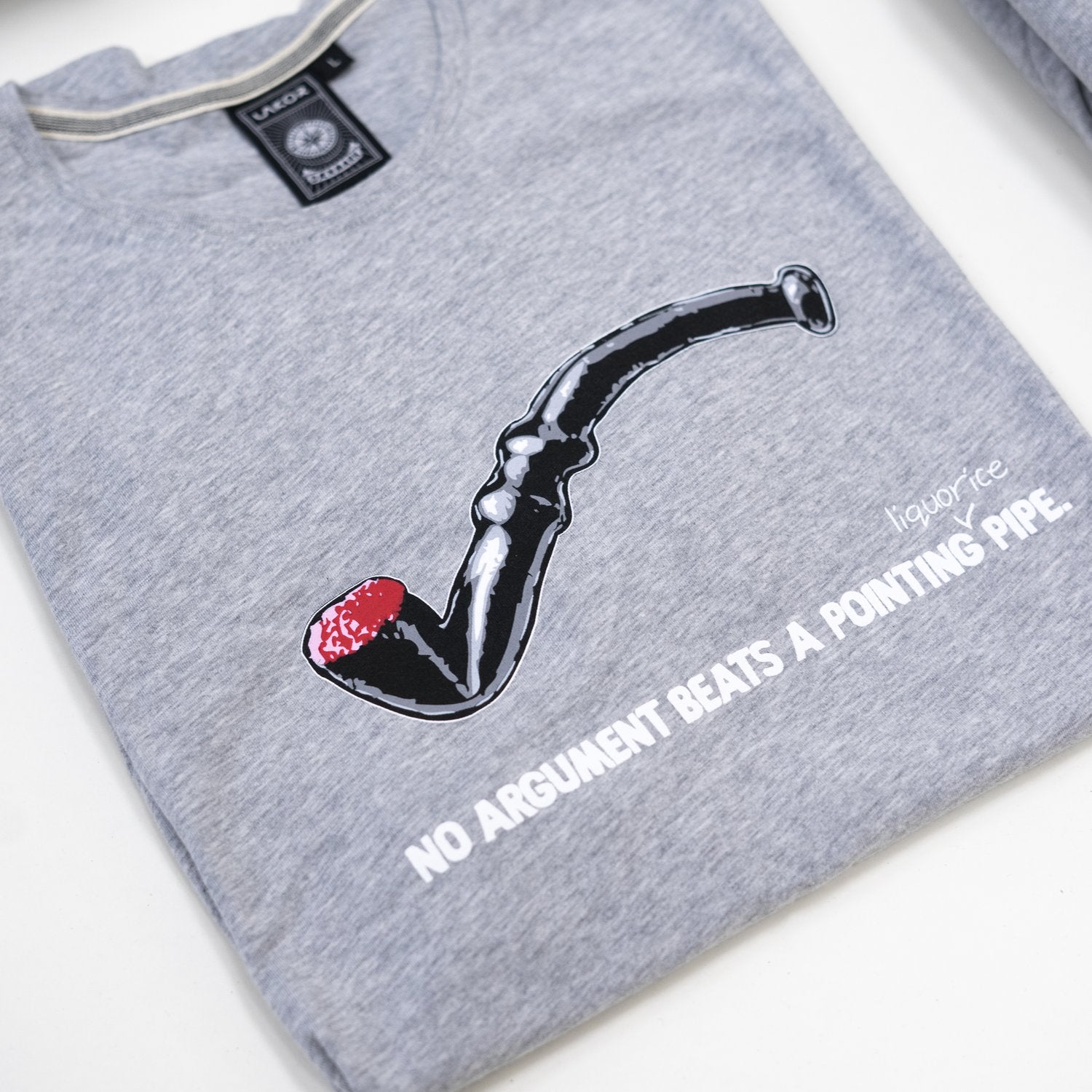 Lakor - Lakridspibe Tee (Light Grey) T-shirt