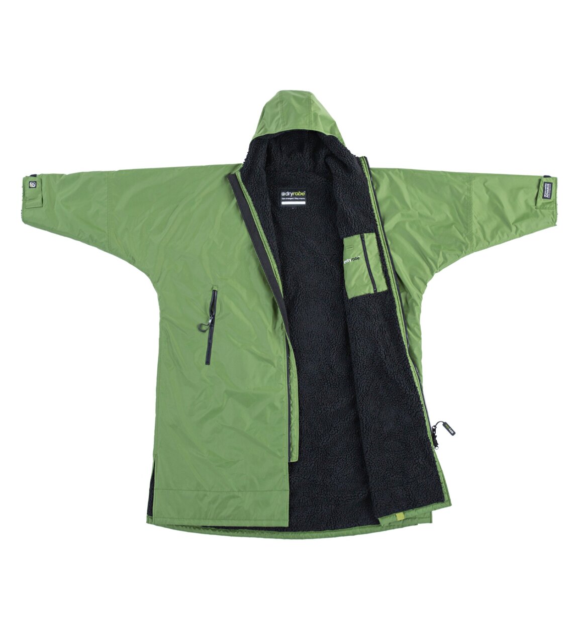 Dryrobe advance long sleeve poncho | voksne | forest green/black