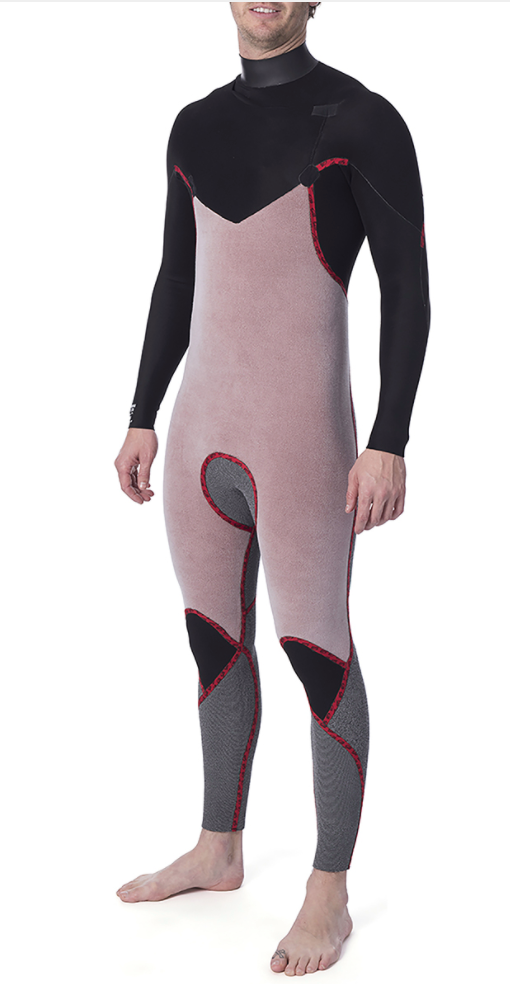 Rip Curl Dawn Patrol Sort 5/3 Chest Zip Våddragt