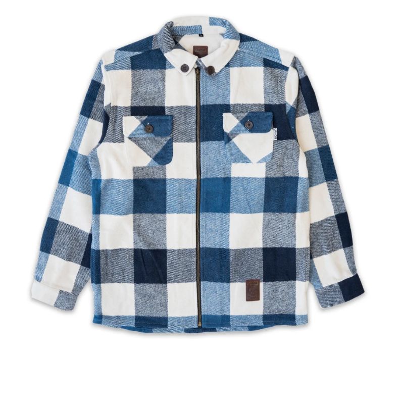 Lakor - Flannel Shirt Jakke Blue