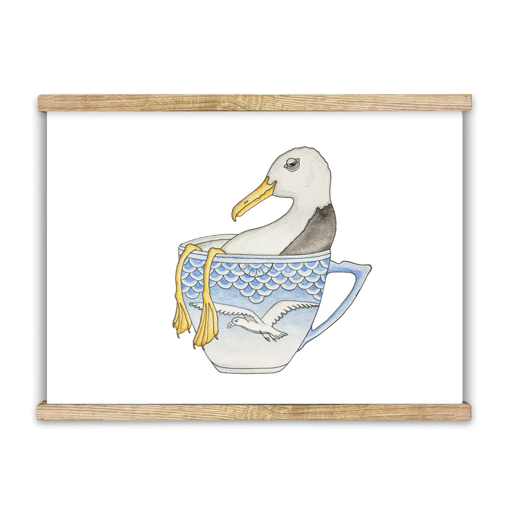 Lakor - seagull in a cup plakat
