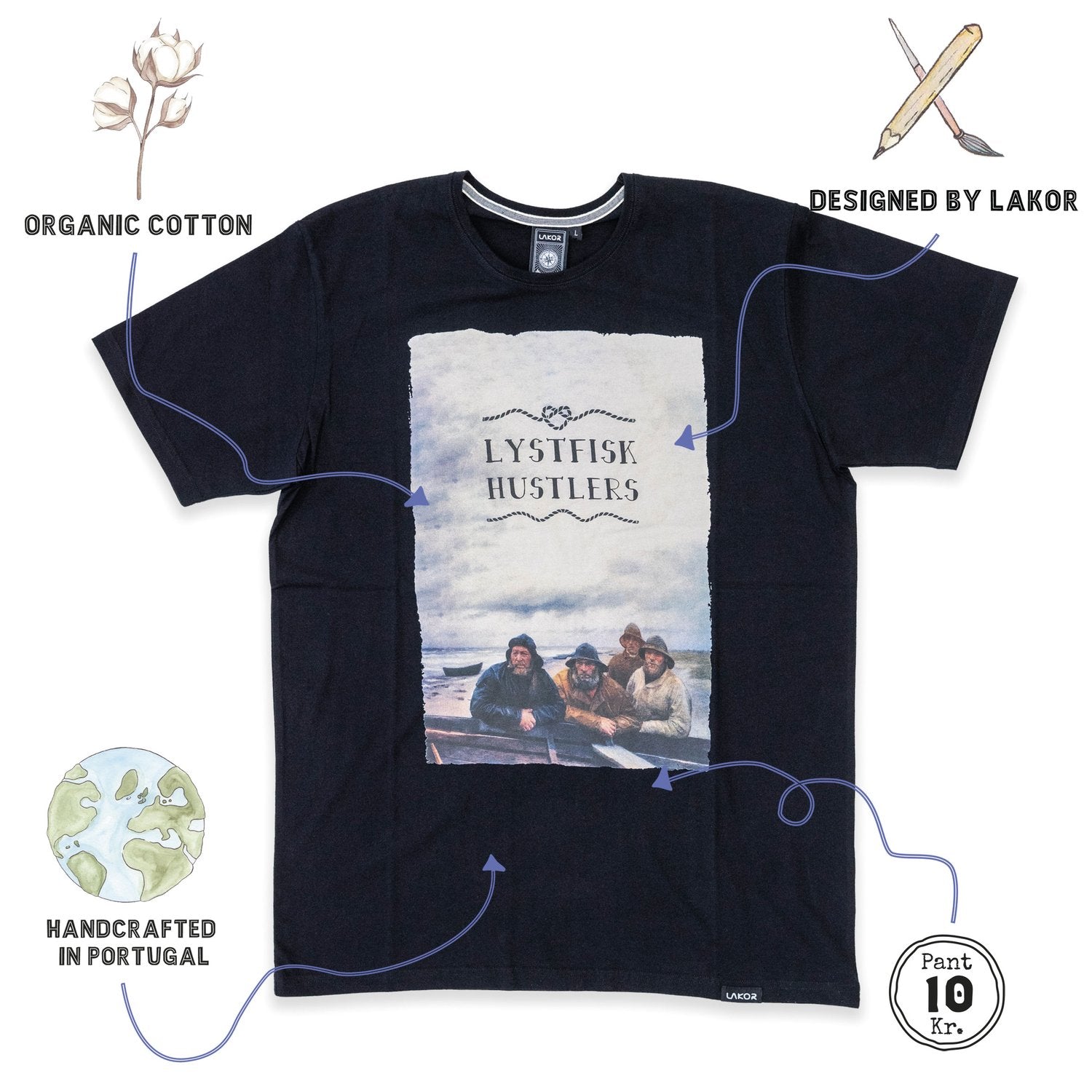 Lakor - Lystfisk hustler T-shirt