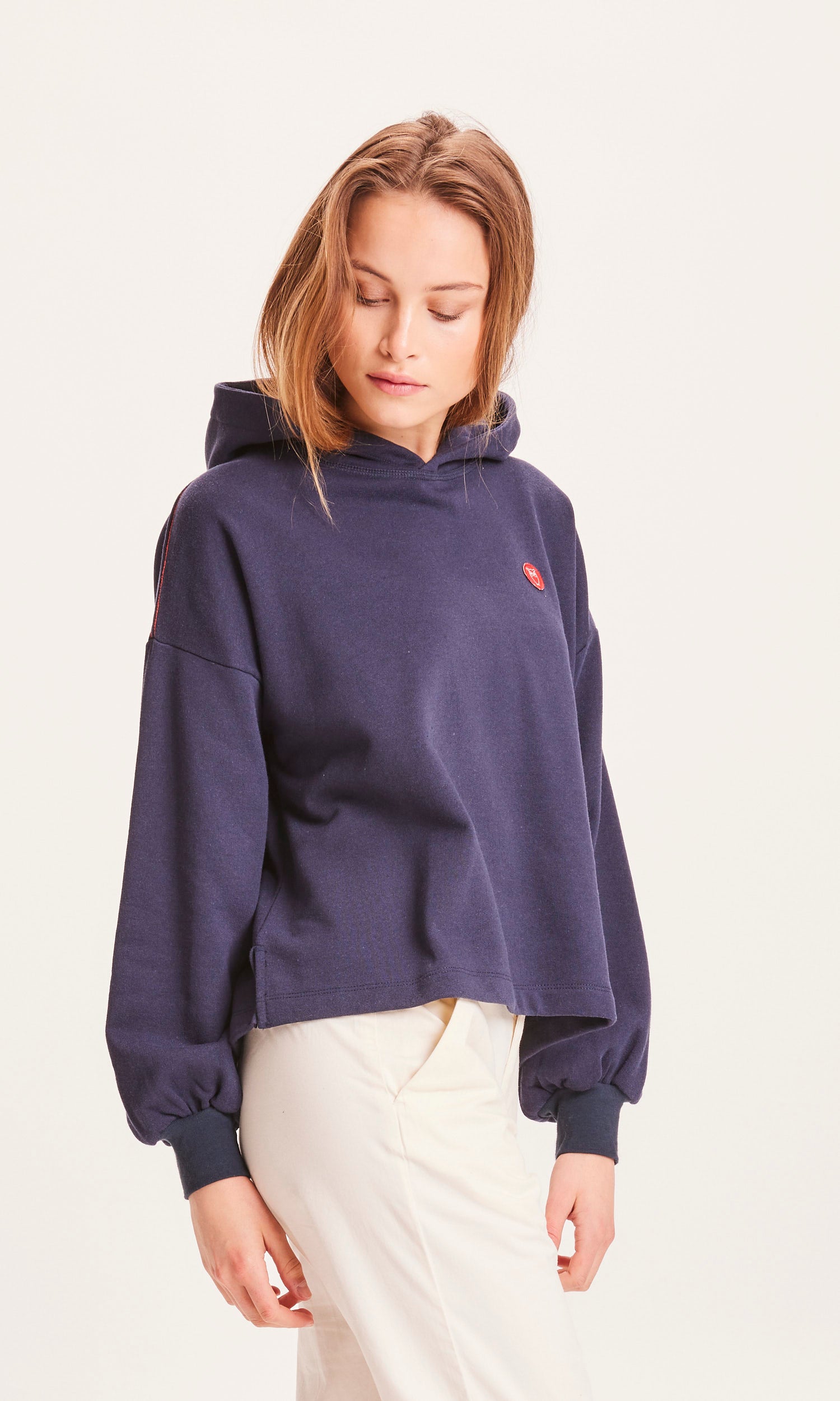 Knowledge Cotton Apparel Reborn Hoodie - Total Eclipse