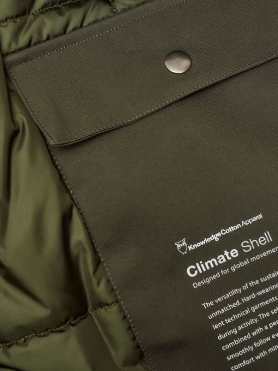 KnowledgeCotton Apparel - Long soft shell jacket CLIMATE SHELL™ - GRS/Vegan