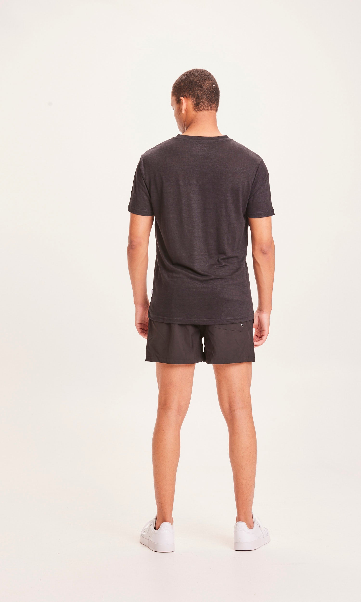 KnowledgeCotton Apparel BAY stretch swimshorts - GRS/Vegan - Black Jet