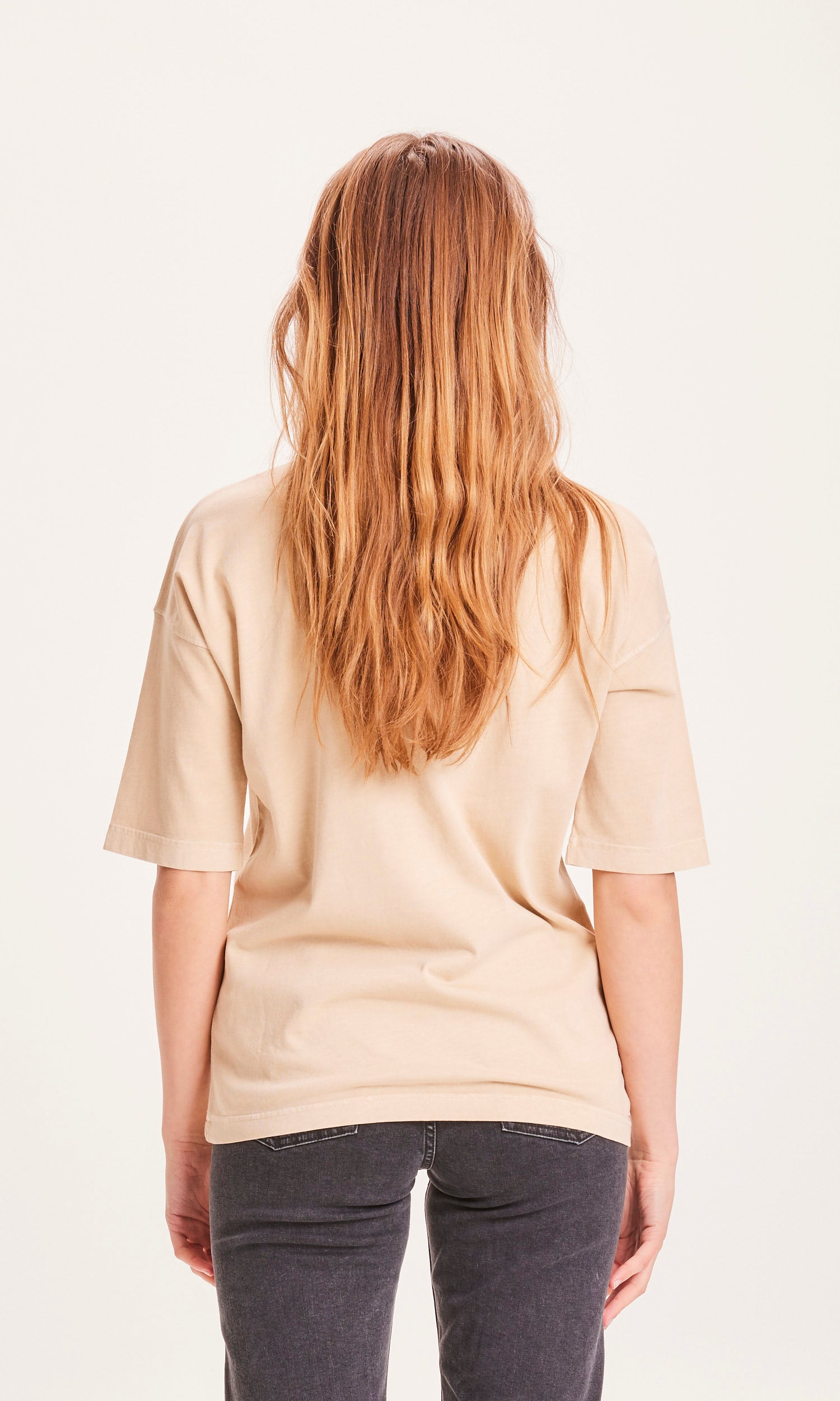 KnowledgeCotton Apparel - Nuance by nature T-shirt - Safari