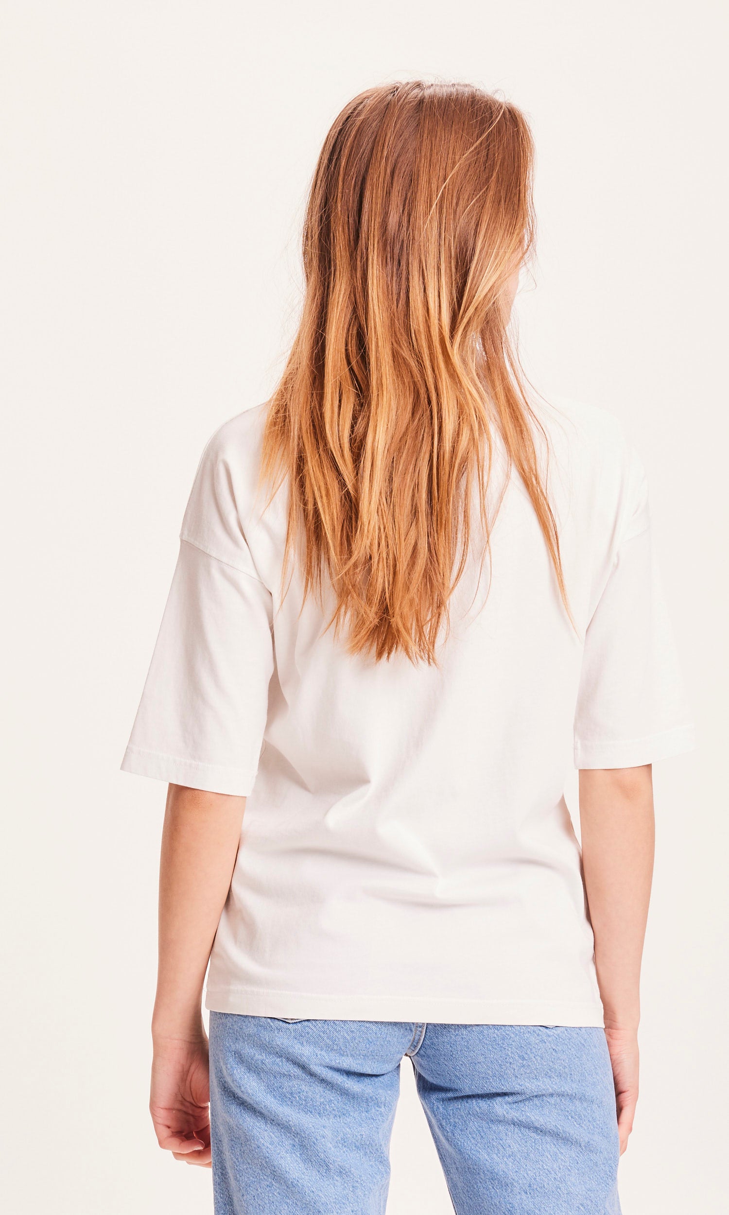 KnowledgeCotton Apparel - Nuance by nature T-shirt - Buttercream