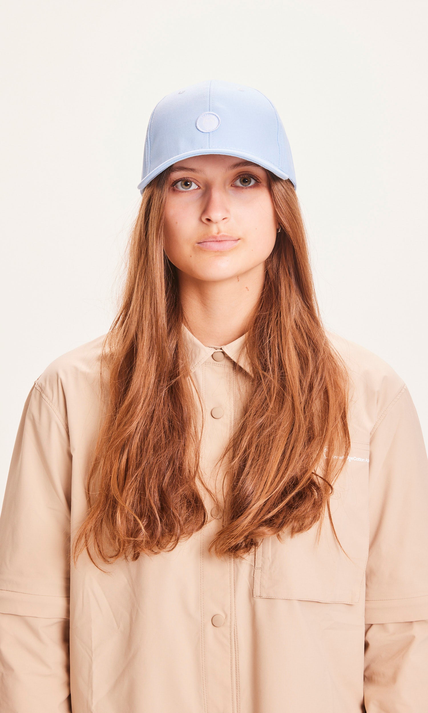 KnowledgeCotton Apparel - PACIFIC twill cap - GOTS/Vegan Chambrey Blue