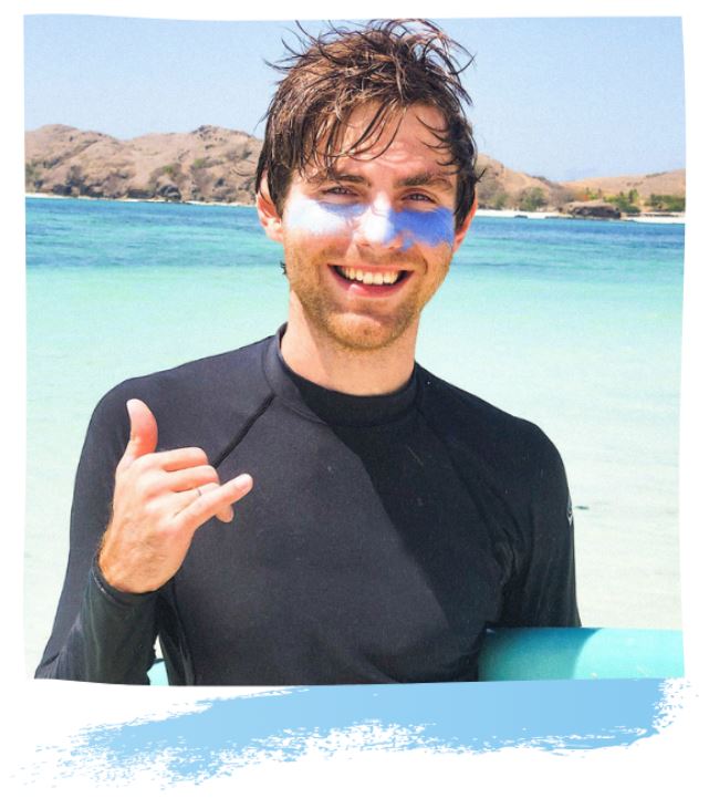 Aloha Sun Stick SPF 50+ | Face Mineral Sunscreen for Surfing | Blue colour