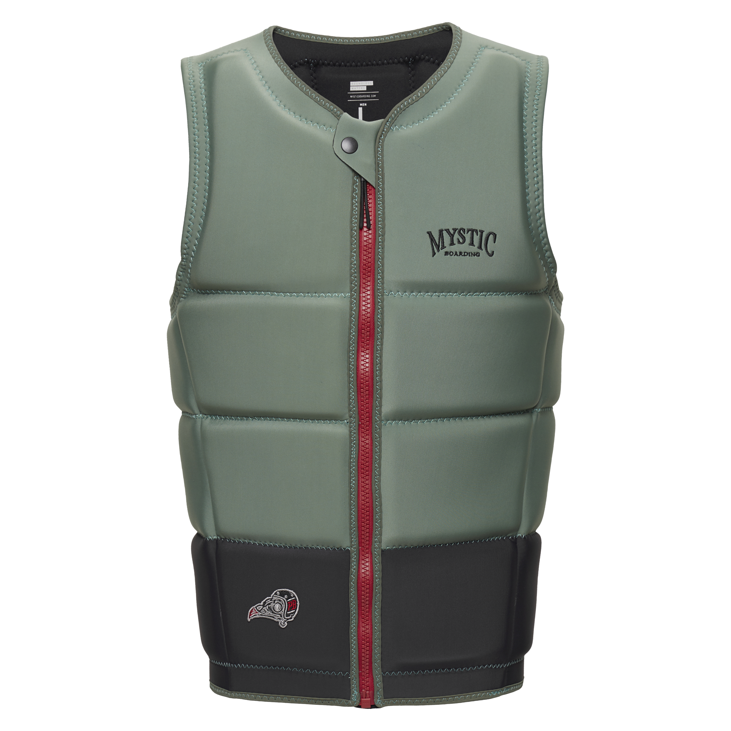 Mystic - Peacock Impact Vest Fzip Wake - Dark Olive