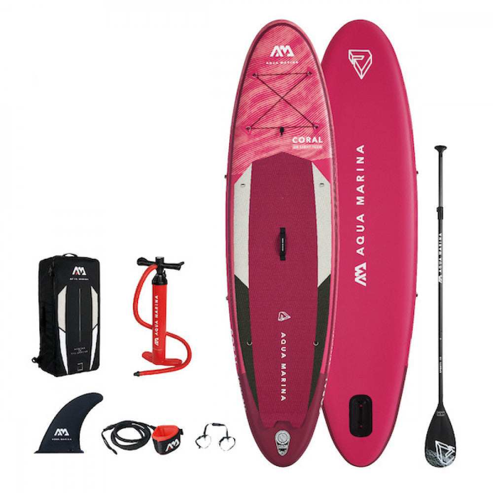 Aqua marina coral 10'2 2021 oppustelig allround sup (230 L) - komplet pakke