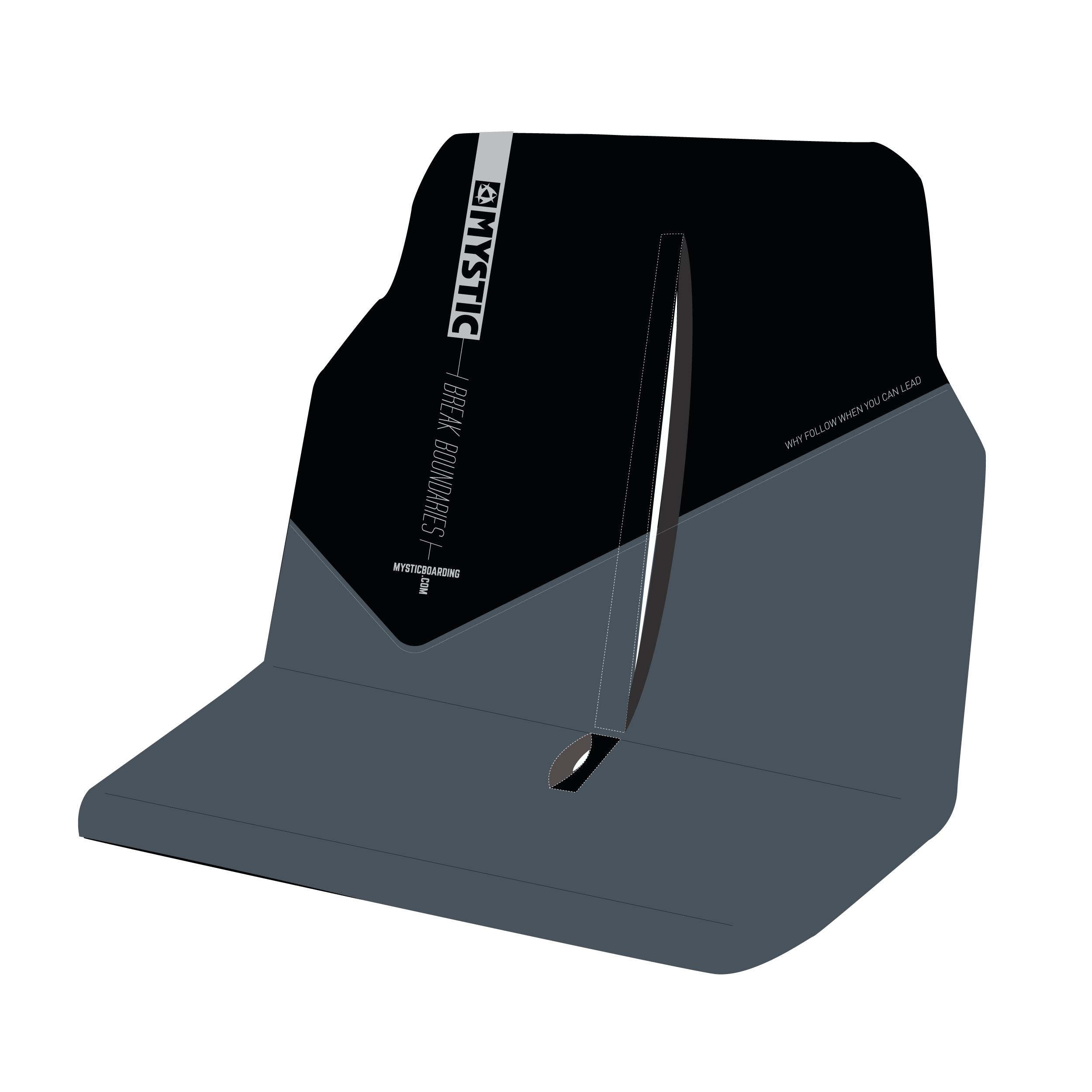 Mystic - Car Seat Cover Double - Black/White