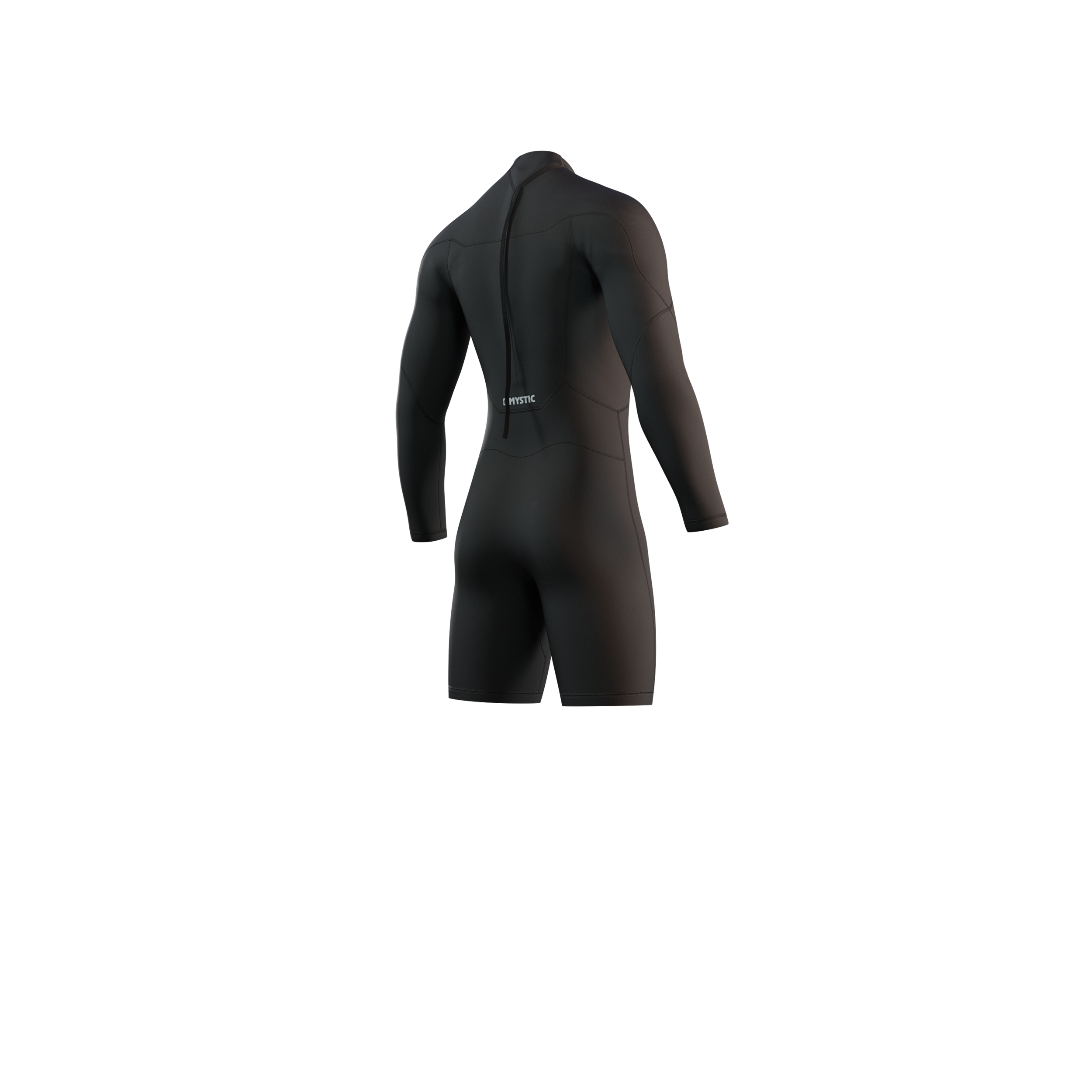 Mystic - Brand Longarm Shorty 3/2mm Bzip Flatlock - Black