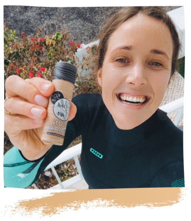 Aloha Sun Stick SPF 50+ | Face Mineral Sunscreen for Surfing | Blue colour