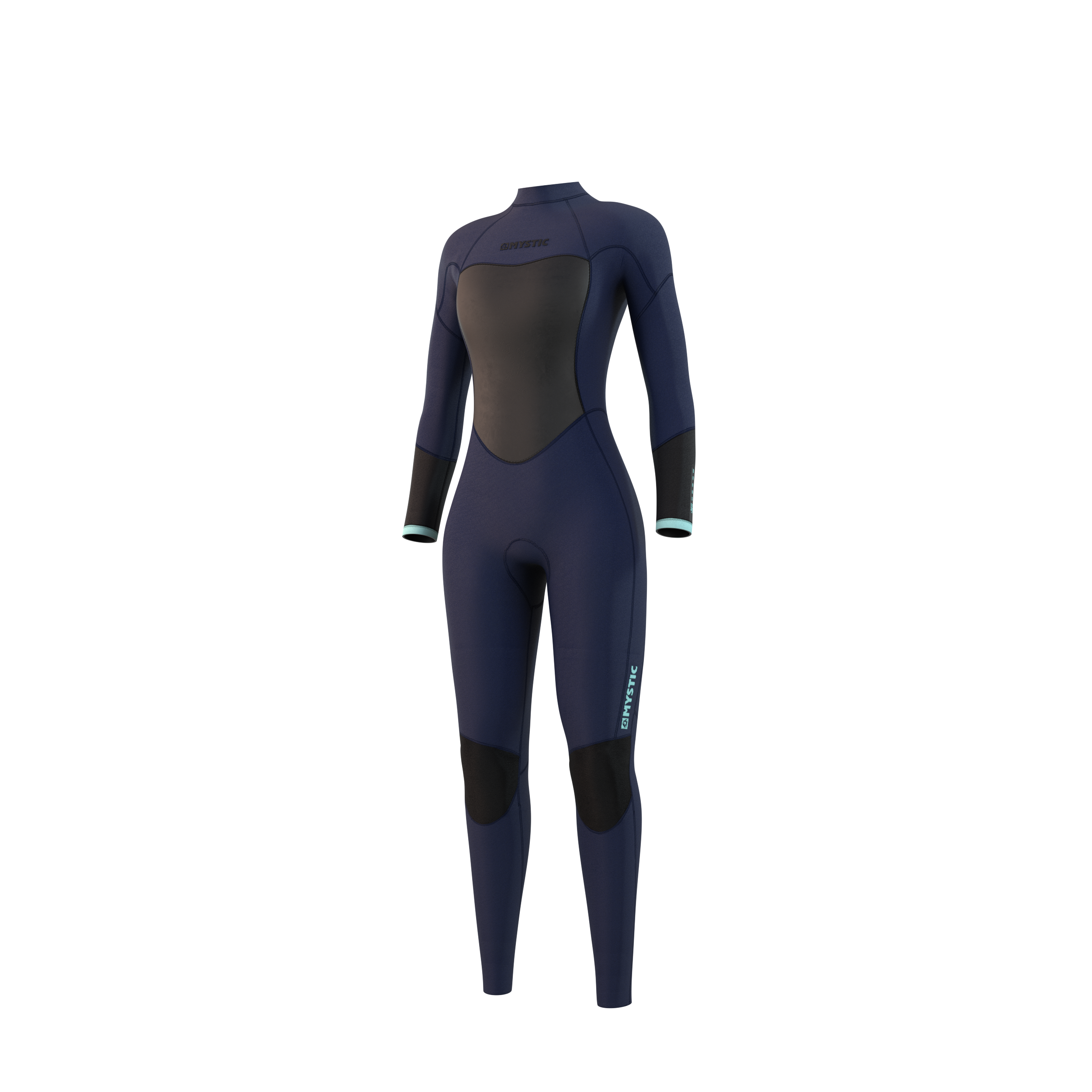 Mystic - Brand Fullsuit 3/2mm Bzip Flatlock Women - Night Blue