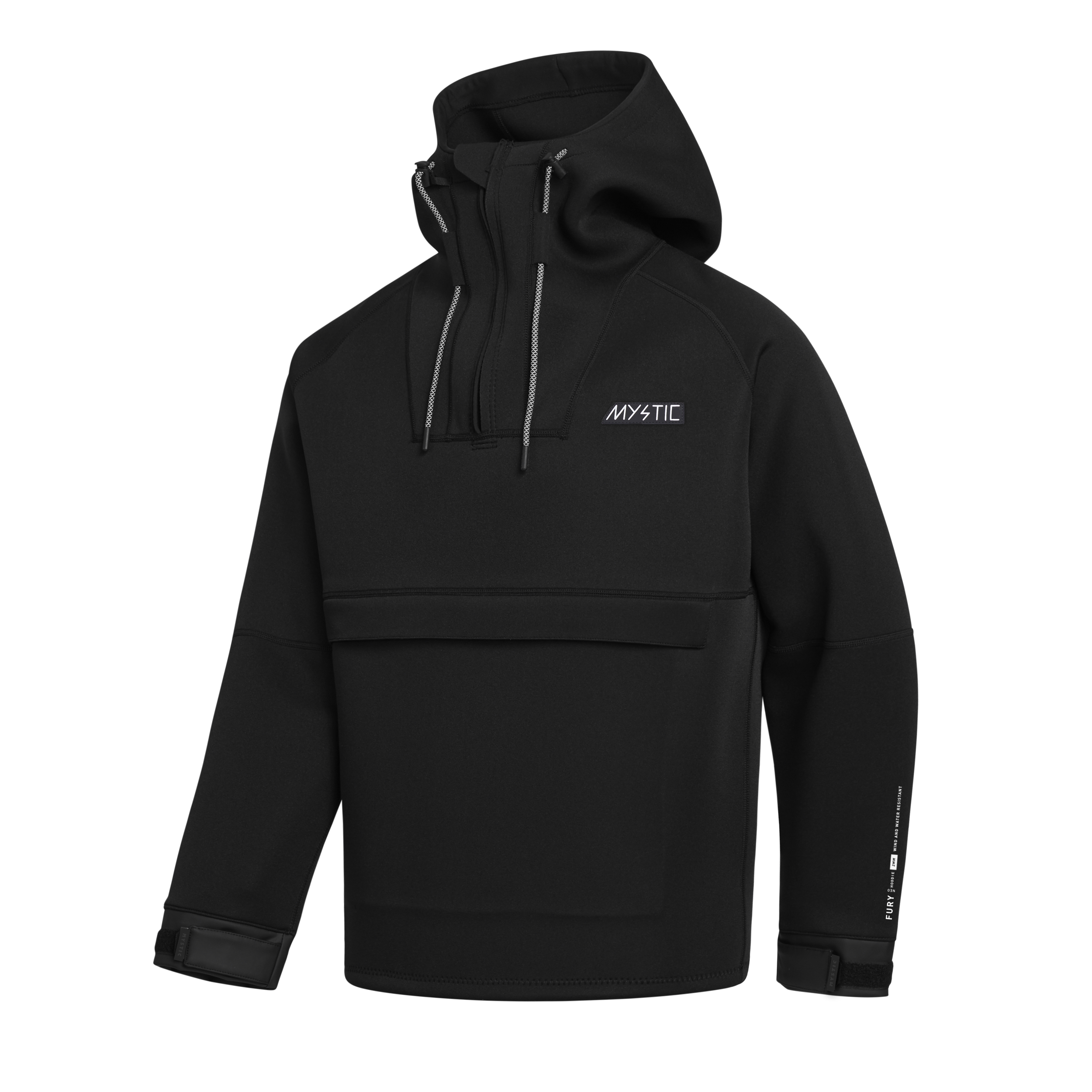 Mystic - Fury Neoprene Hoodie 3/2mm - Black