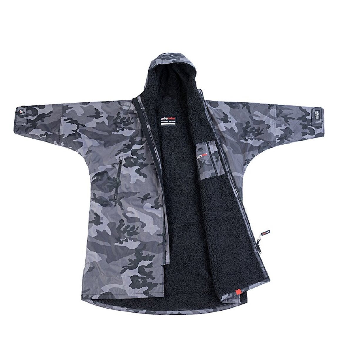 Dryrobe advance long sleeve poncho | voksne | black/camo