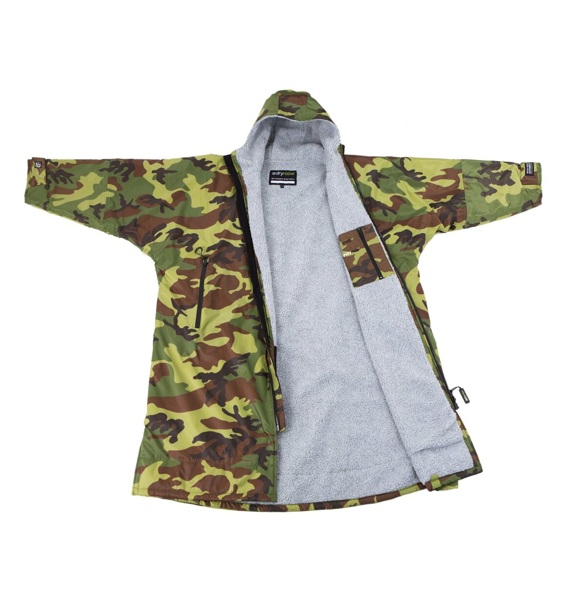 Dryrobe advance long sleeve poncho | voksne | camo/grey