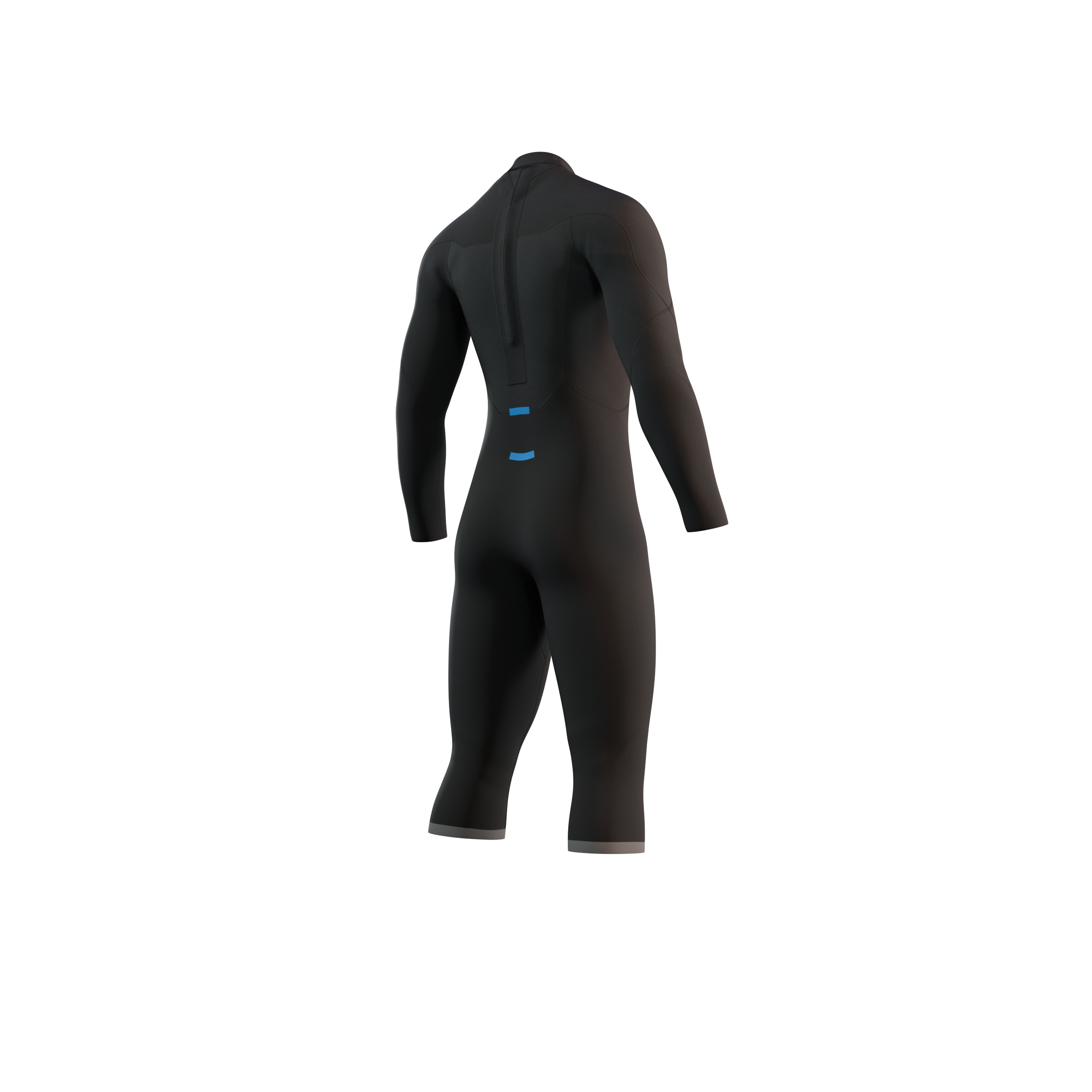 Mystic - Brand Longarm Shortleg 3/2mm Bzip Flatlock - Black