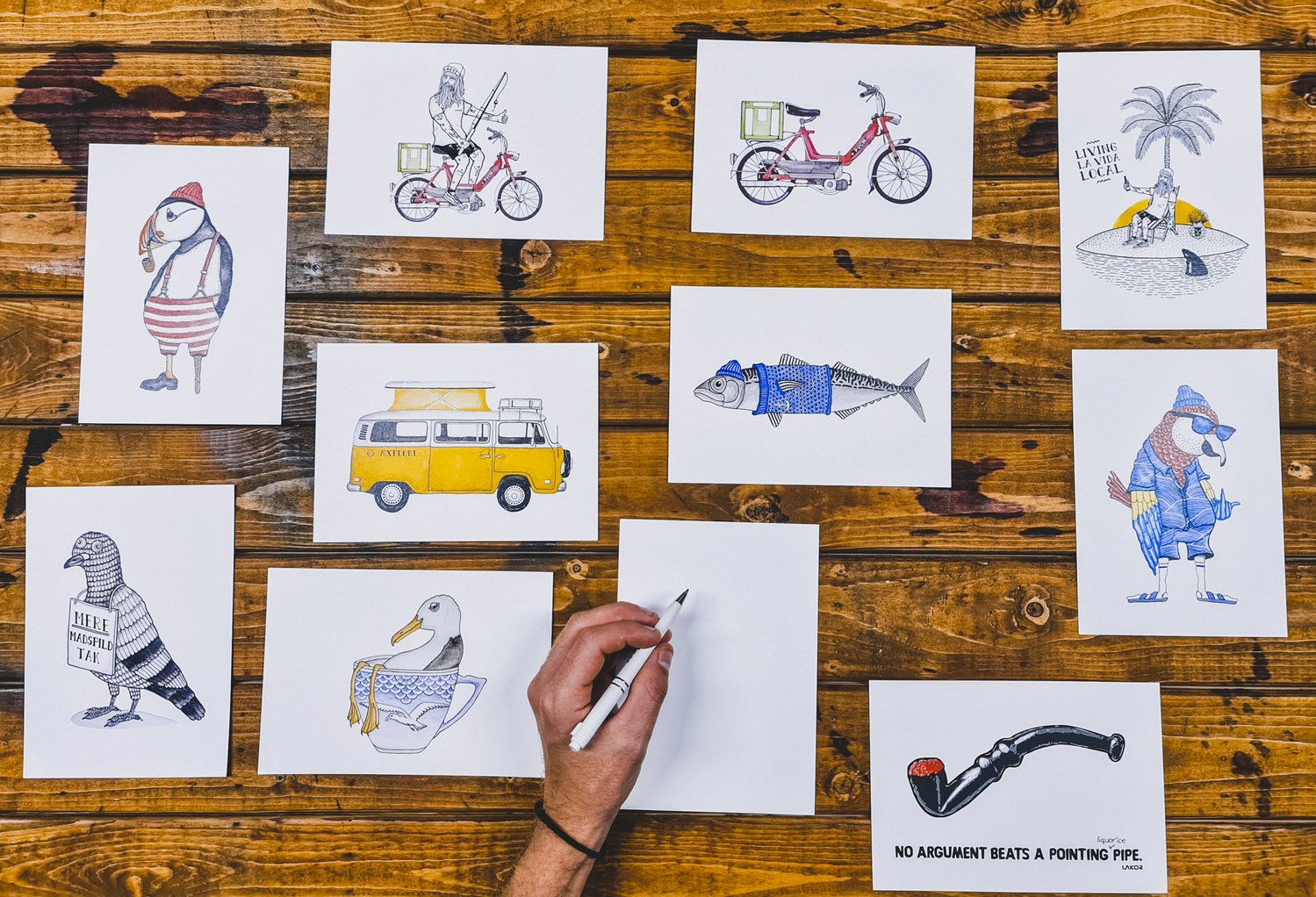 Lakor - Mere Madspild Tak! Postkort