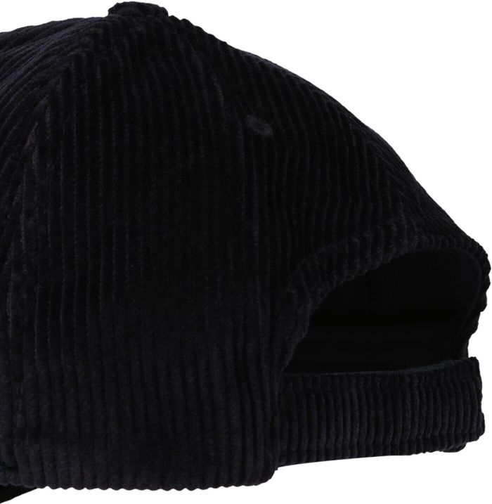 Knowledge Cotton Apparel 8 Wales Corduroy cap Black jet