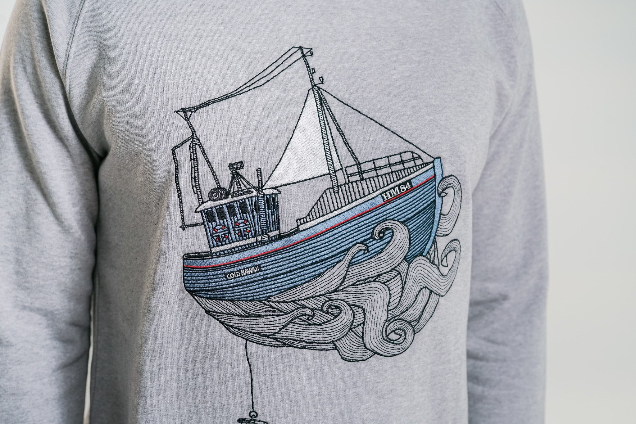 Lakor - Kutter Crewneck (Light grey melange)