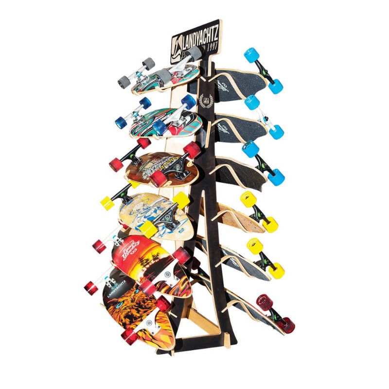 Landyachtz 12 Board Freestanding Rack (Sort)