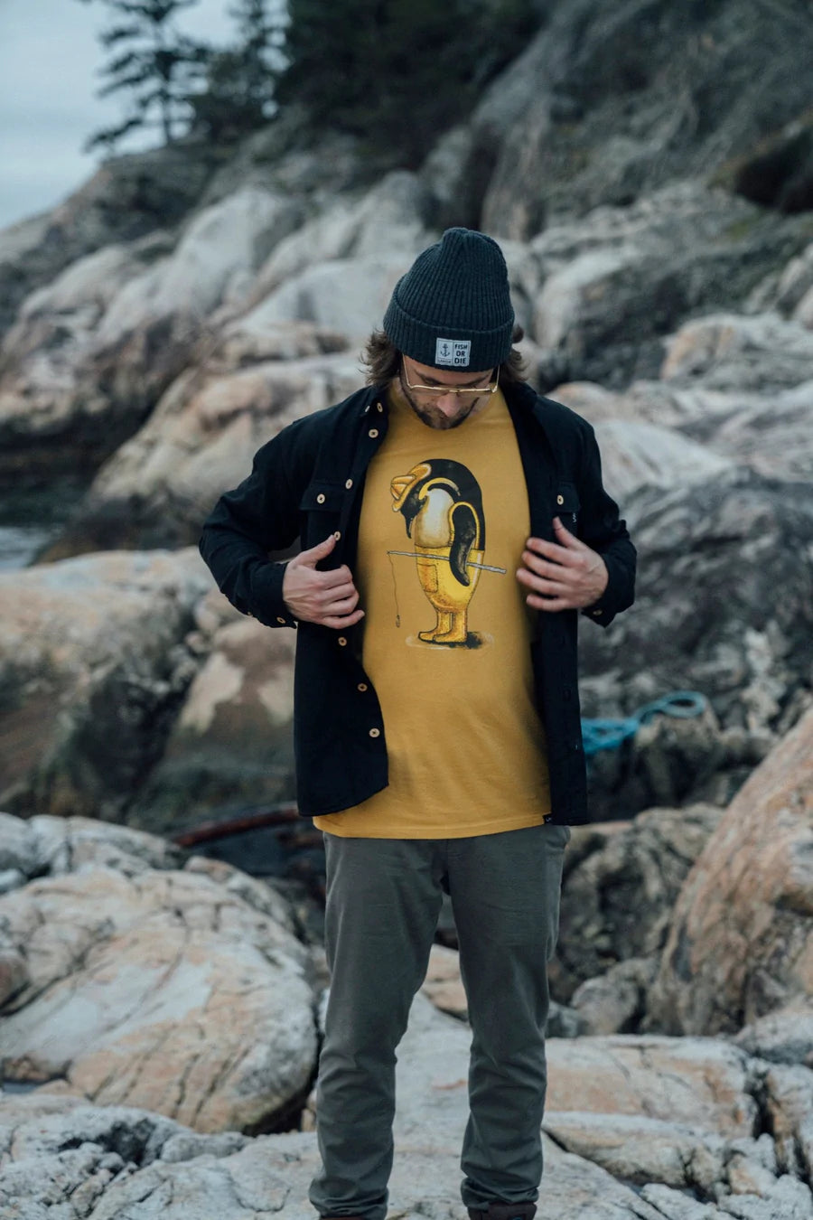 Lakor - No Catch - Mustard T-shirt