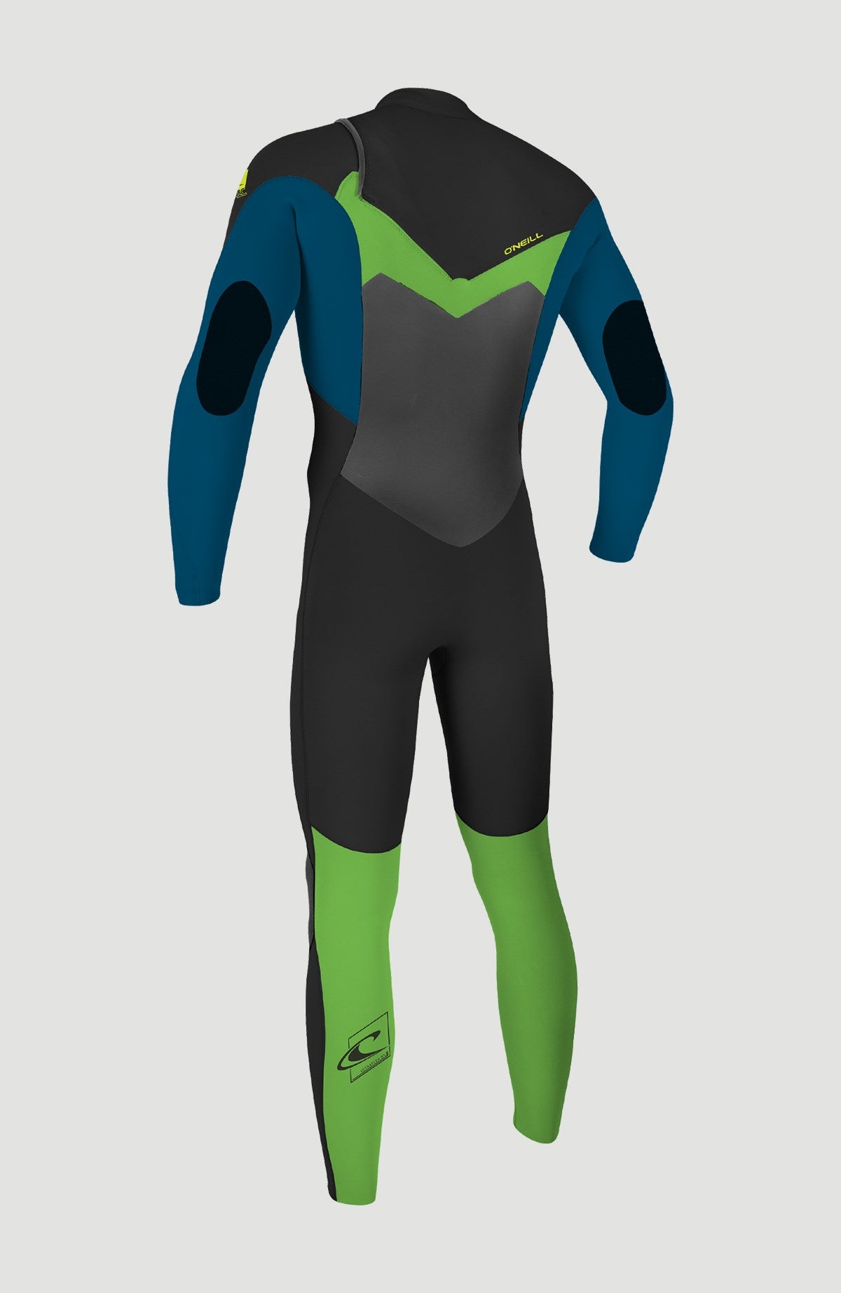 O'NEILL Youth Epic 5/4 BLACK/ULTRA BLUE/DAYGLO Chest Zip Full