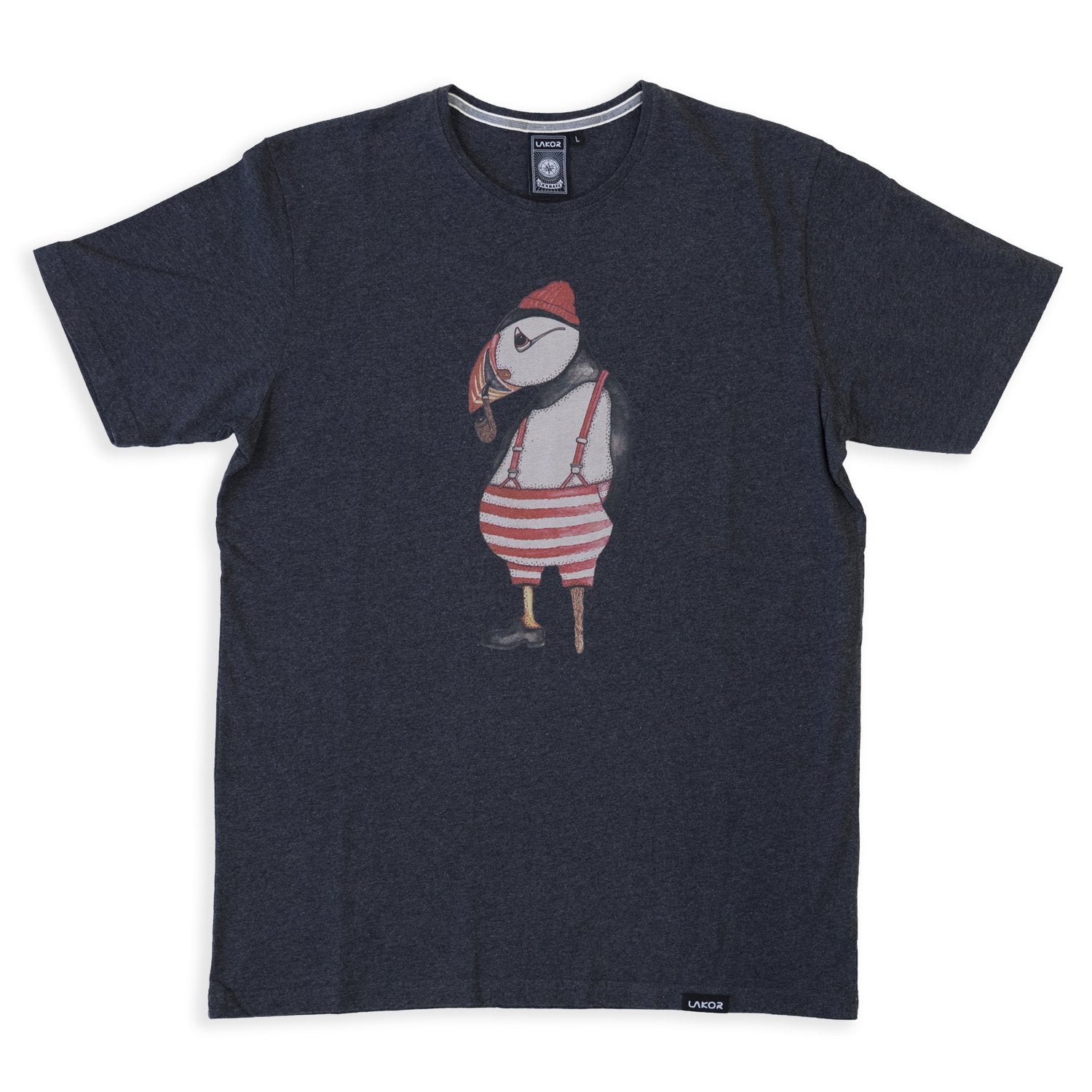 Lakor - Atlantic puffin T-shirt Grå