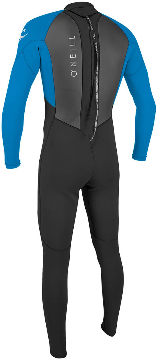 O'Neill Youth Reactor Black/Ocean 3mm Backzip Våddragt